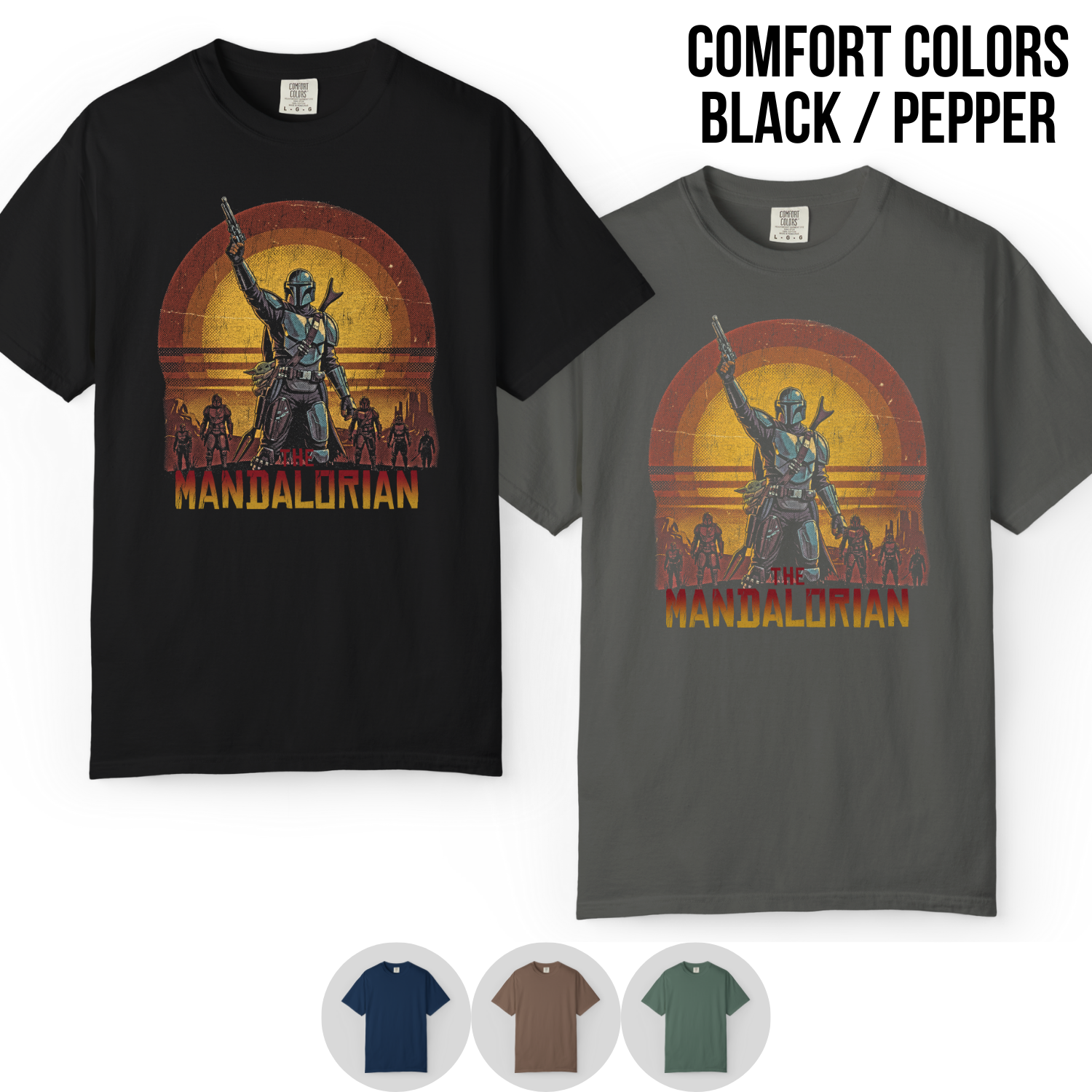Mandalorian Shirt – Din Djarin Vintage Star Wars Tee