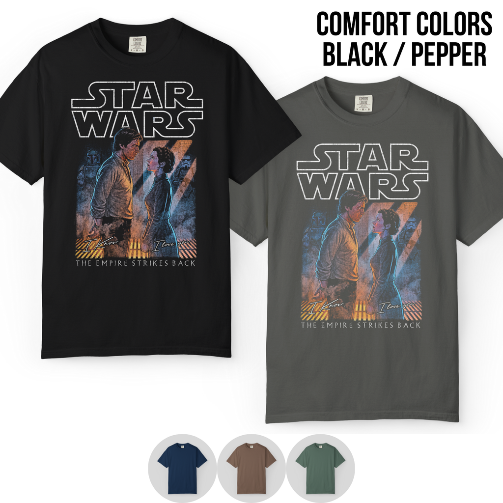 Star Wars Han & Leia “I Know / I Love You” Shirt | Vintage Empire Strikes Back Tee