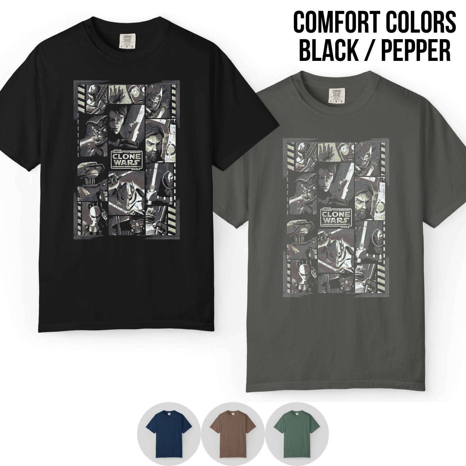 Star Wars The Clone Wars Shirt - Star Wars Vintage Graphic Tee