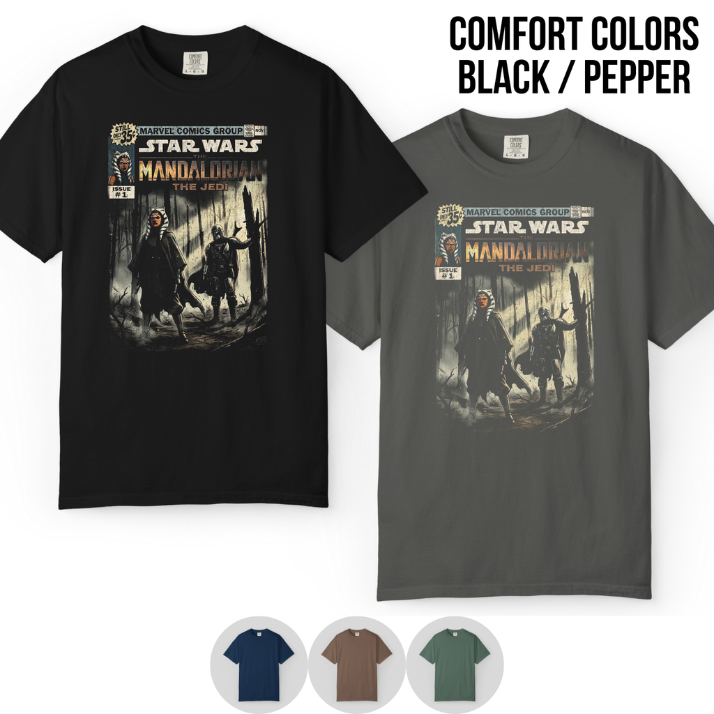 Star Wars Din Djarin and Ahsoka Shirt - "The Jedi" Mandalorian Shirt
