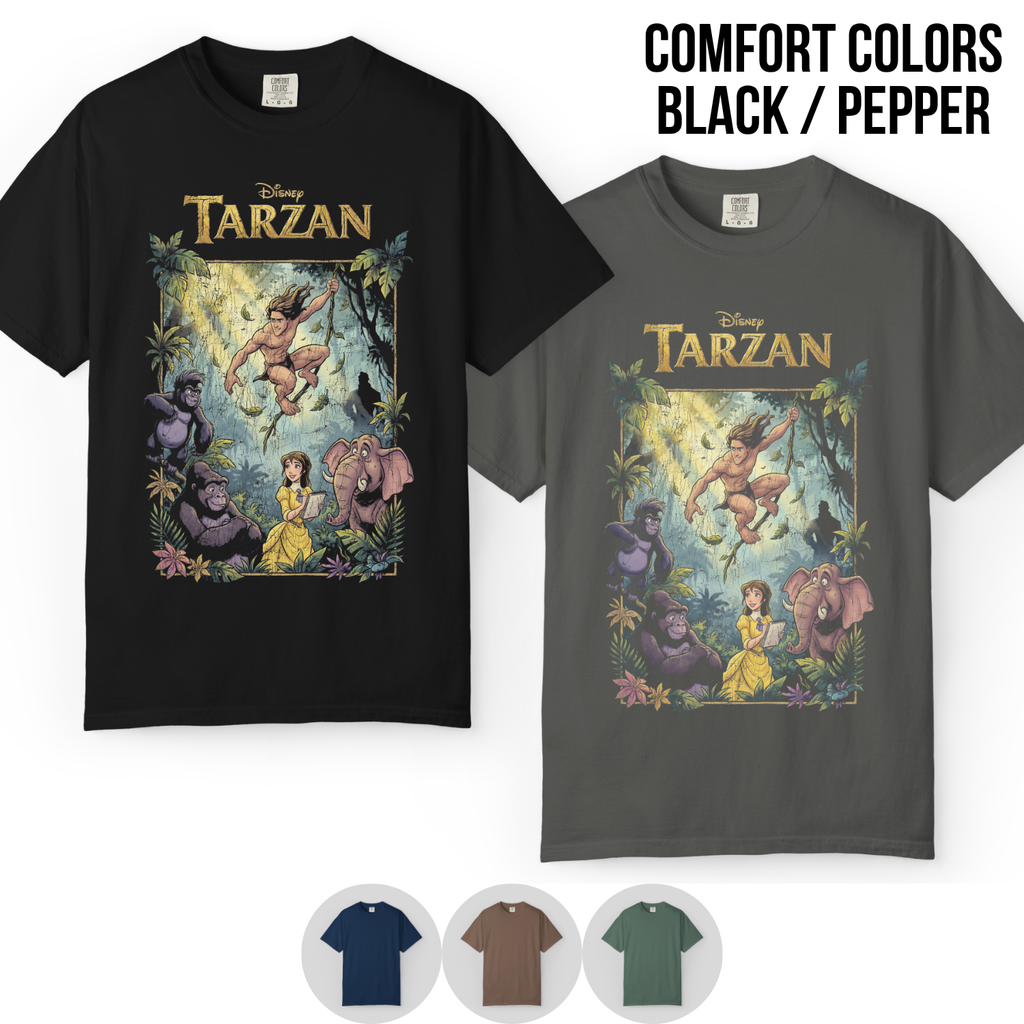 Disney Tarzan Shirt – Tarzan and Jane Graphic Tee, Disney Vintage Shirt