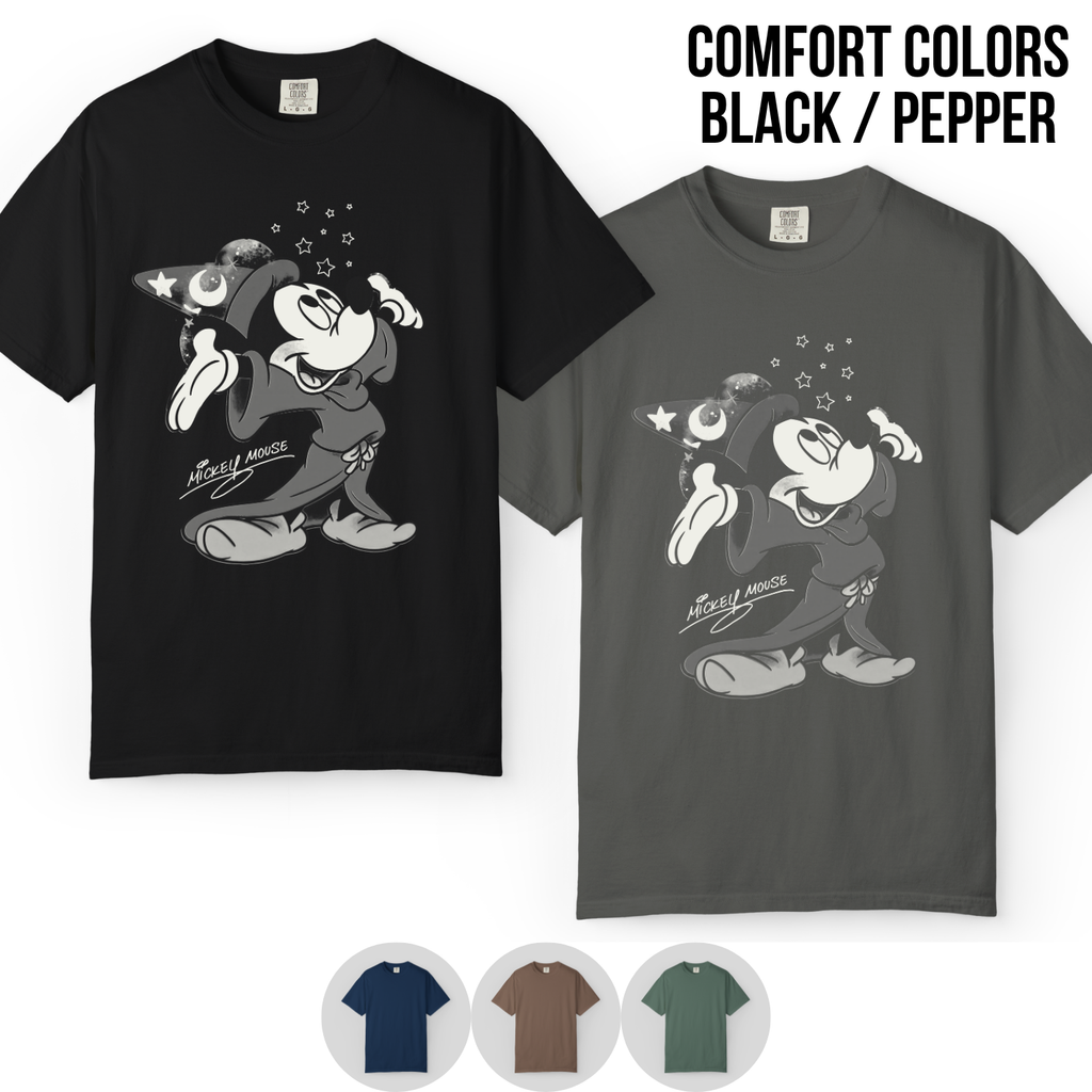 Mickey Mouse Shirt – Sorcerer Mickey Graphic Tee, Disney Fan Gift, Fantasia Mickey Mouse Disneyland Shirt