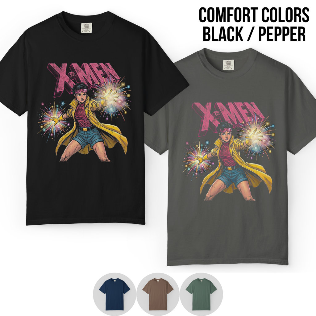 Jubilee X-Men Shirt – X-Men Jubilee Comic Graphic Tee, Jubilee Marvel Fan Gift, X-Men Animated Shirt, Marvel Mutant Graphic Tee