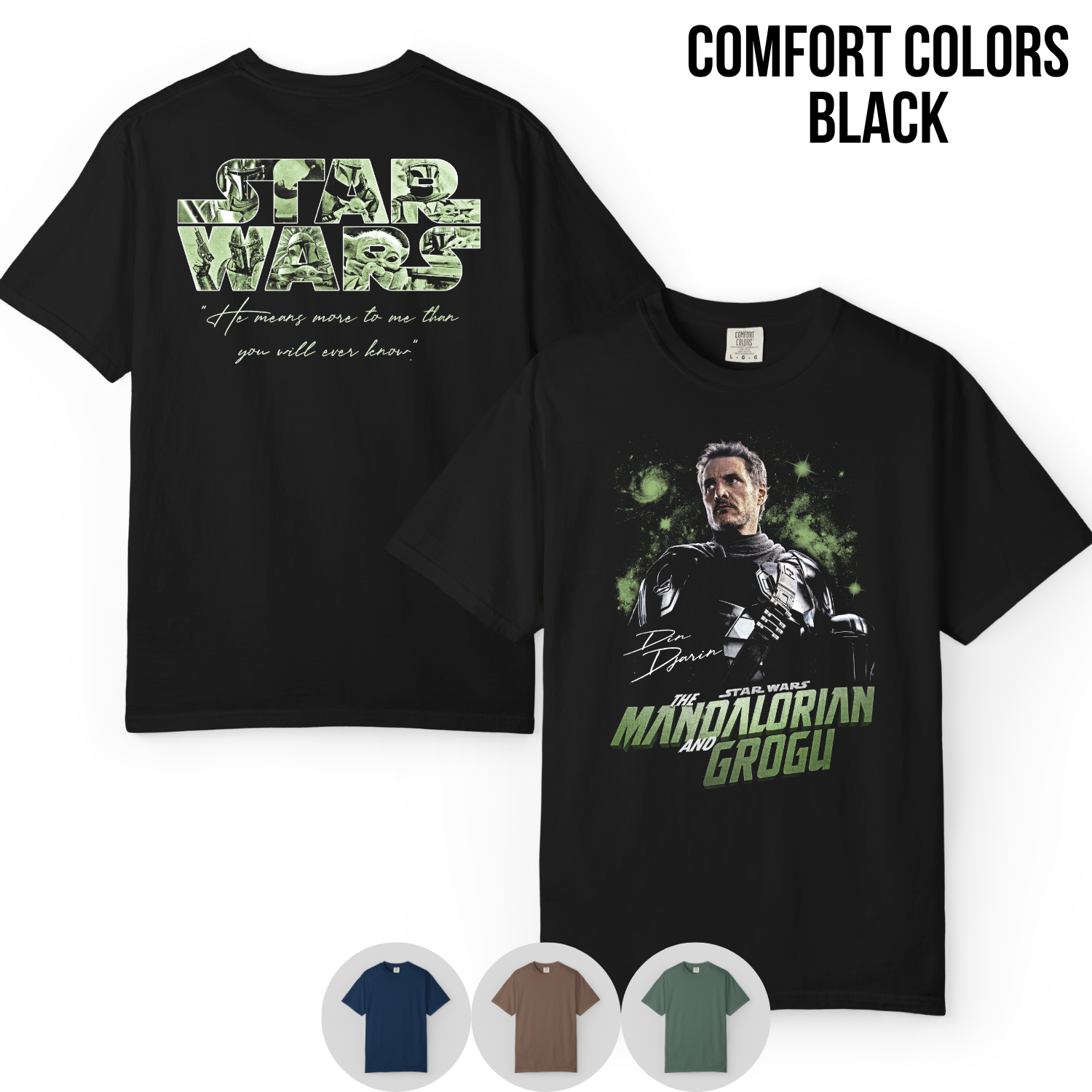 Mandalorian & Grogu Shirt – Star Wars Vintage Tee