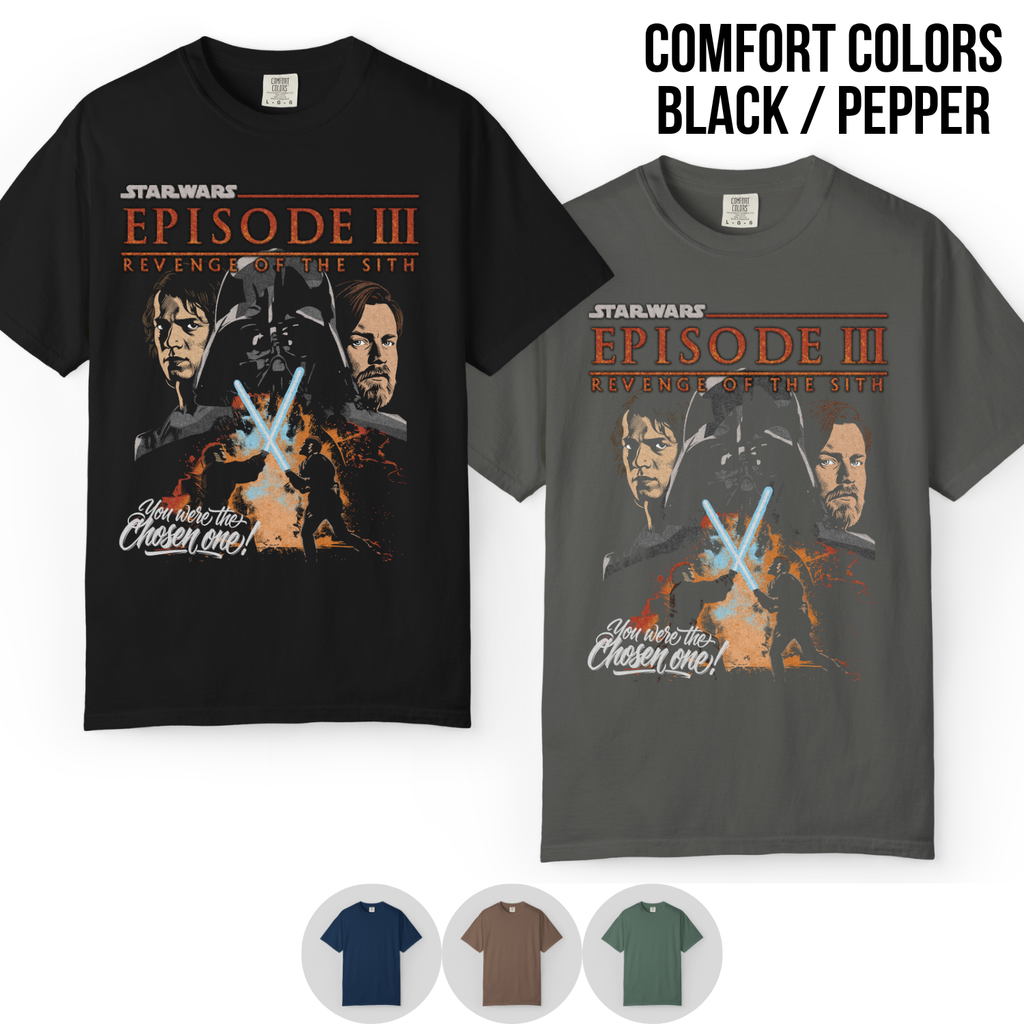Star Wars Revenge of the Sith Shirt – Anakin vs Obi-Wan Graphic Tee, Episode III Vintage Shirt