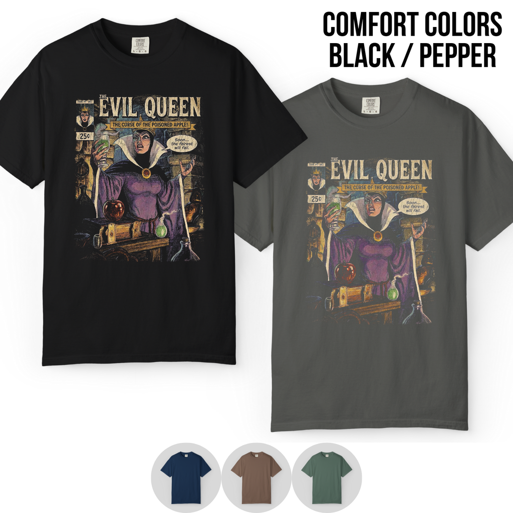 Evil Queen Snow White Poisoned Apple Shirt - Vintage Disney Villains Tee