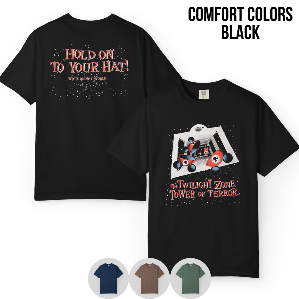 Vintage Tower of Terror Shirt – Twilight Zone Disney Ride Tee, Front Back Print Tee