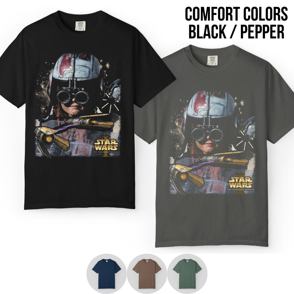Star Wars Little Anakin Skywalker Shirt – Phantom Menace Podracer Tee