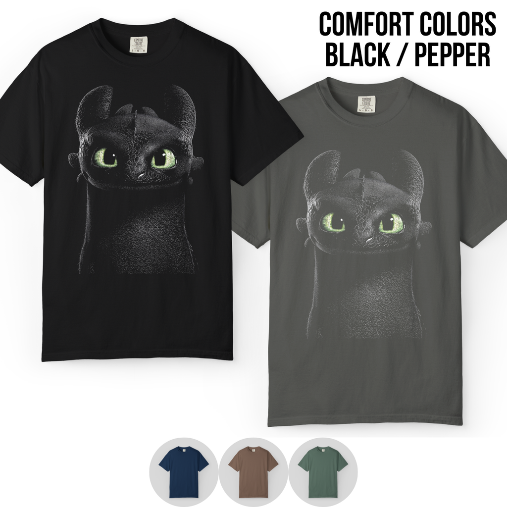 Toothless Shirt – How To Train Your Dragon Close Up Graphic Tee, Toothless Night Fury Fan Gift