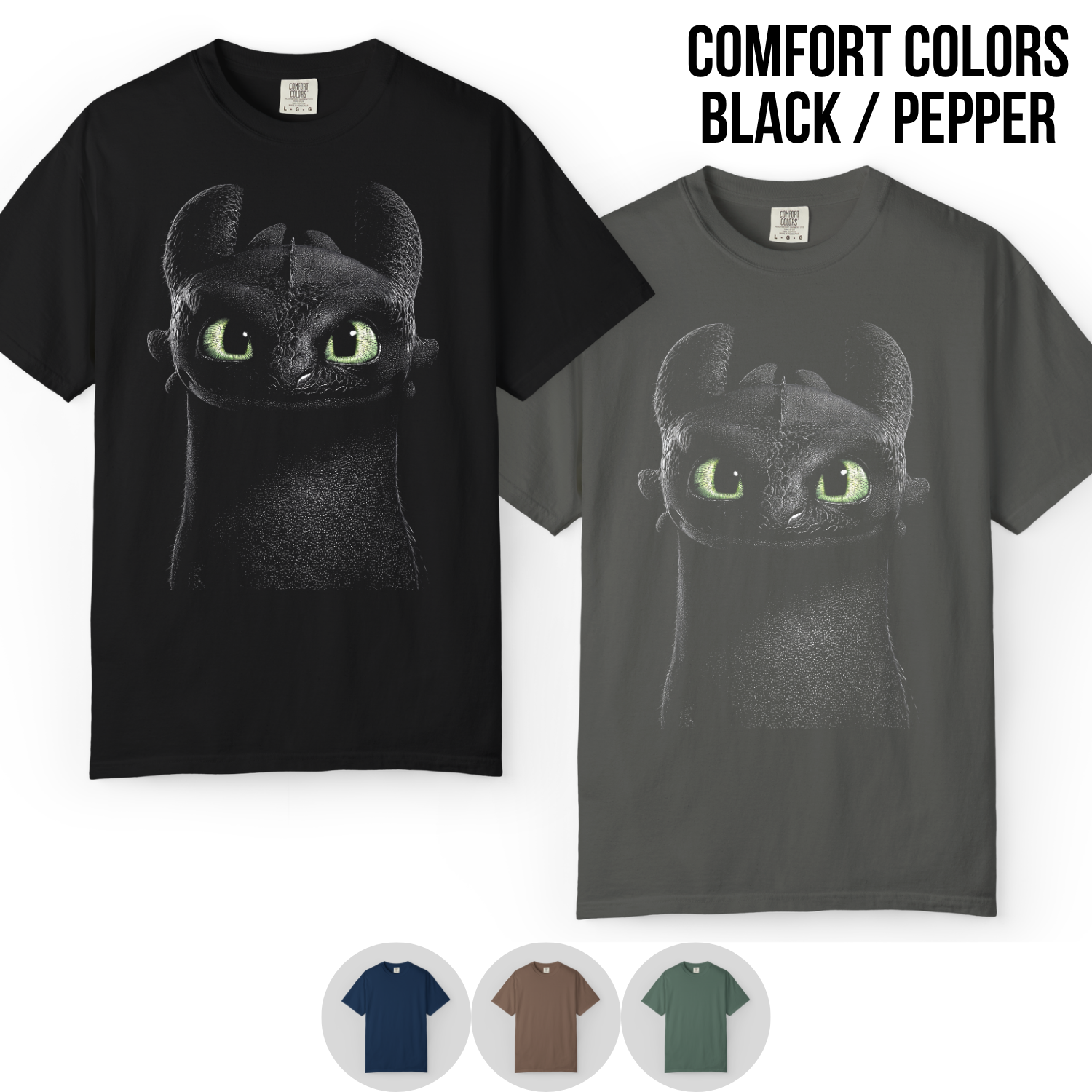 Toothless Shirt – How To Train Your Dragon Close Up Graphic Tee, Toothless Night Fury Fan Gift