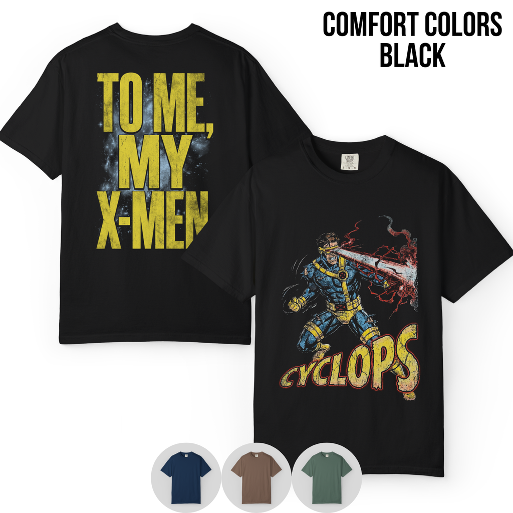 Cyclops X-Men Shirt – To Me My X-Men Cyclops Double Sided Tee, Cyclops Marvel Fan Geschenk, X-Men Comic Grafik Shirt, Marvel Mutant Tee