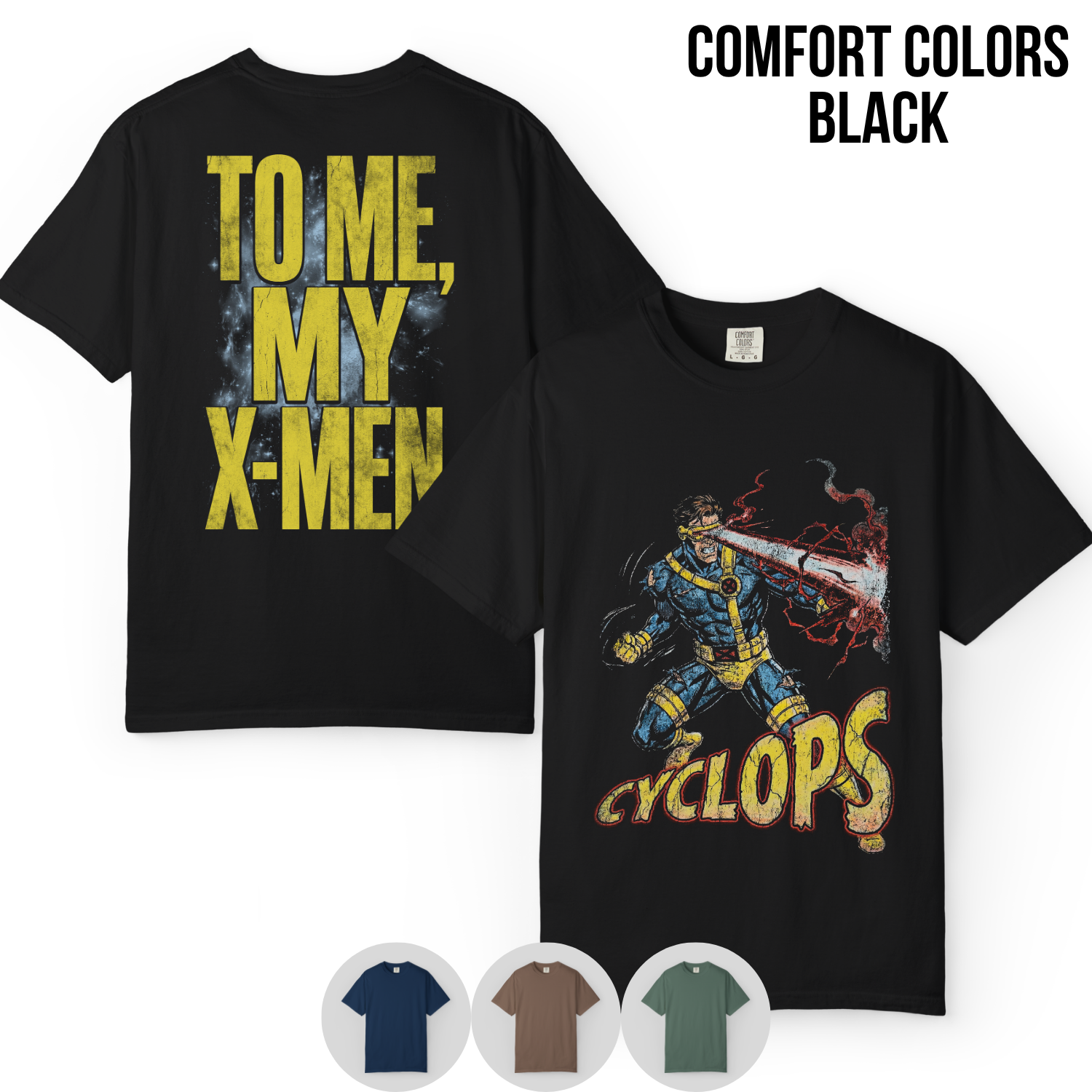 Cyclops X-Men Shirt – To Me My X-Men Cyclops Double Sided Tee, Cyclops Marvel Fan Geschenk, X-Men Comic Grafik Shirt, Marvel Mutant Tee