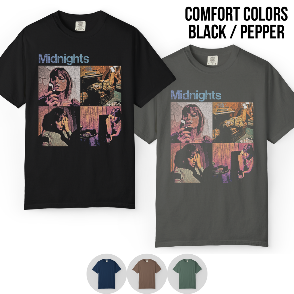 Taylor Swift Midnights Shirt – Vintage Bootleg Midnights Album Graphic Shirt, Swiftie Fan Gift, Taylor Swift Merch, Retro Midnights Shirt