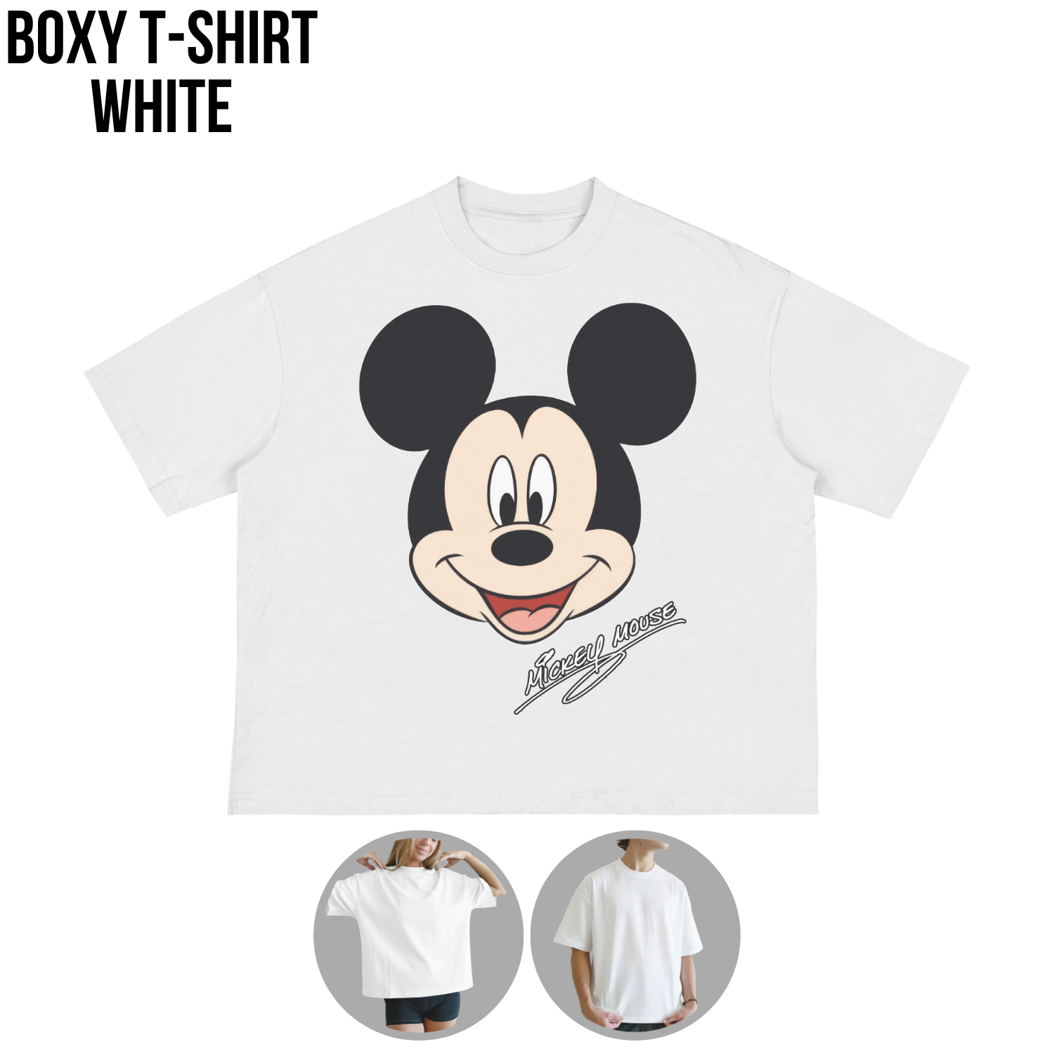 Retro Mickey Mouse Shirt - Disney Mickey Mouse Signature Tee