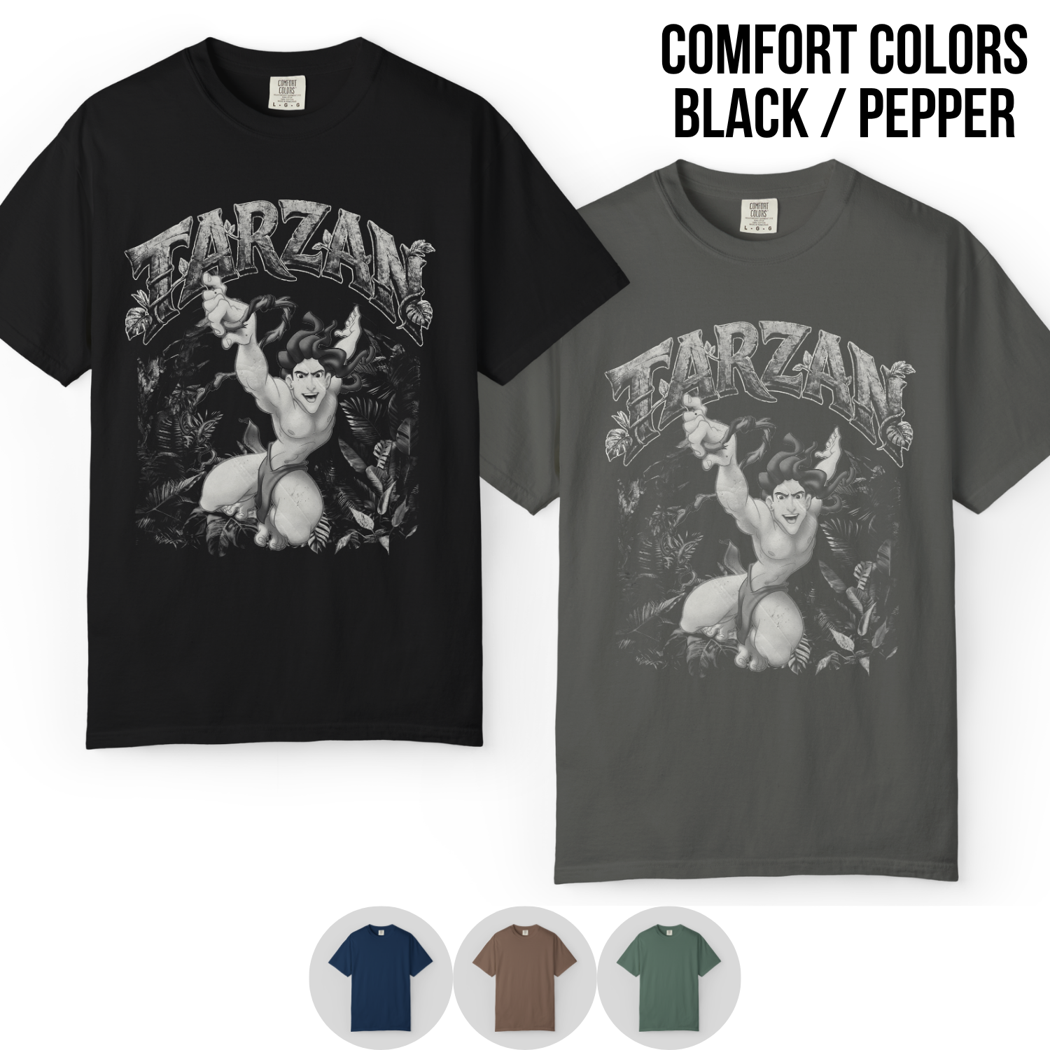 Tarzan Shirt – Disney Tarzan Graphic Tee, Tarzan Jungle Swing Shirt, Disney Animated Fan Gift, Retro Disney Shirt