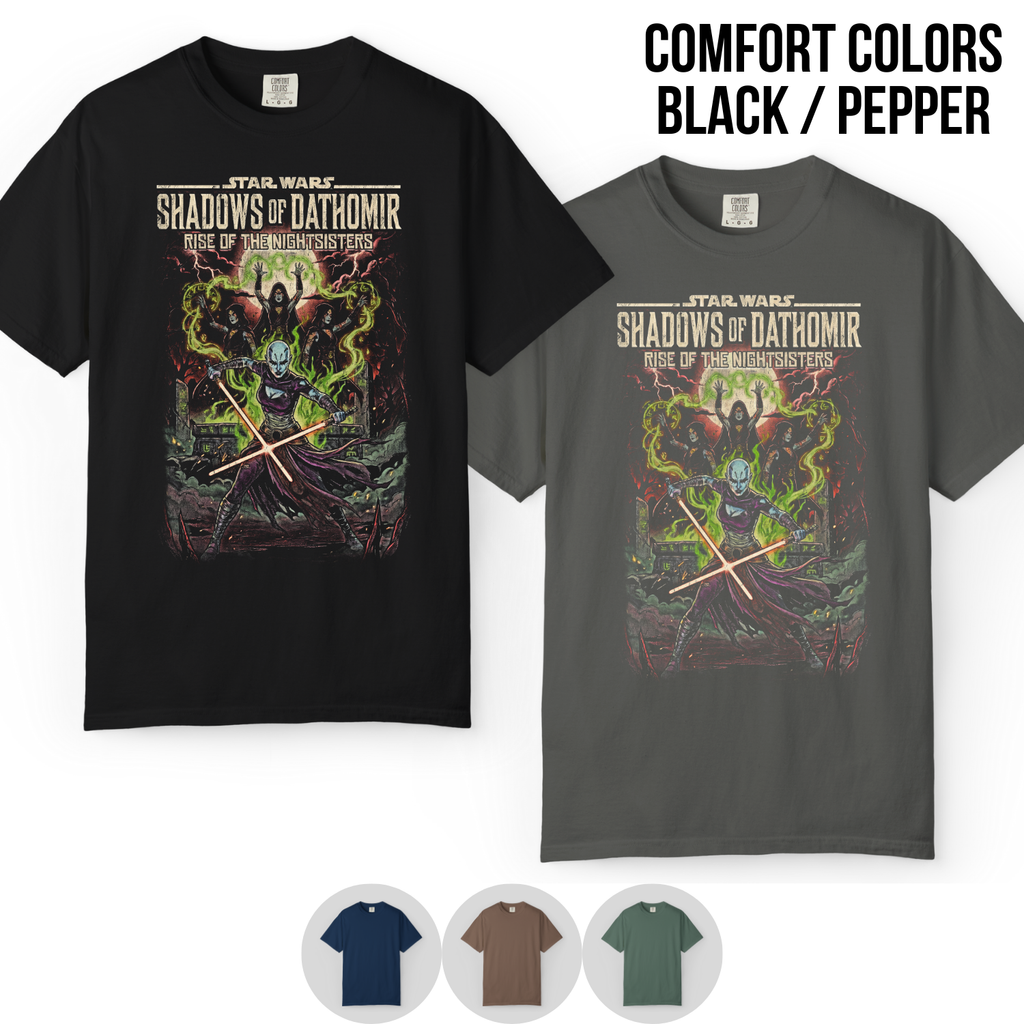 Star Wars Shadows of Dathomir Shirt – Asajj Ventress Nightsisters Vintage Comic Tee