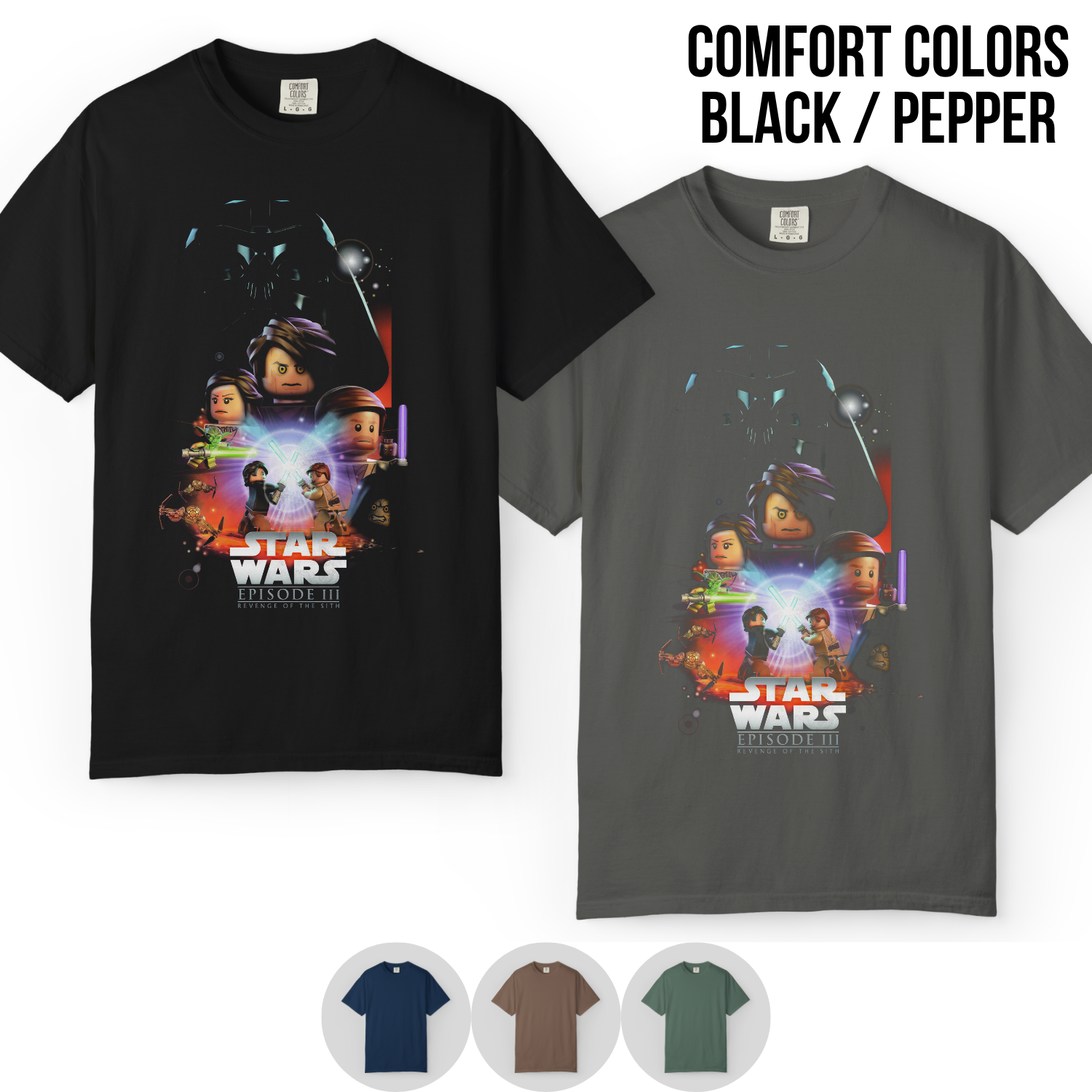 Star Wars Lego Shirt – Revenge of the Sith Lego Graphic Tee, Lego Star Wars Episode III Tee