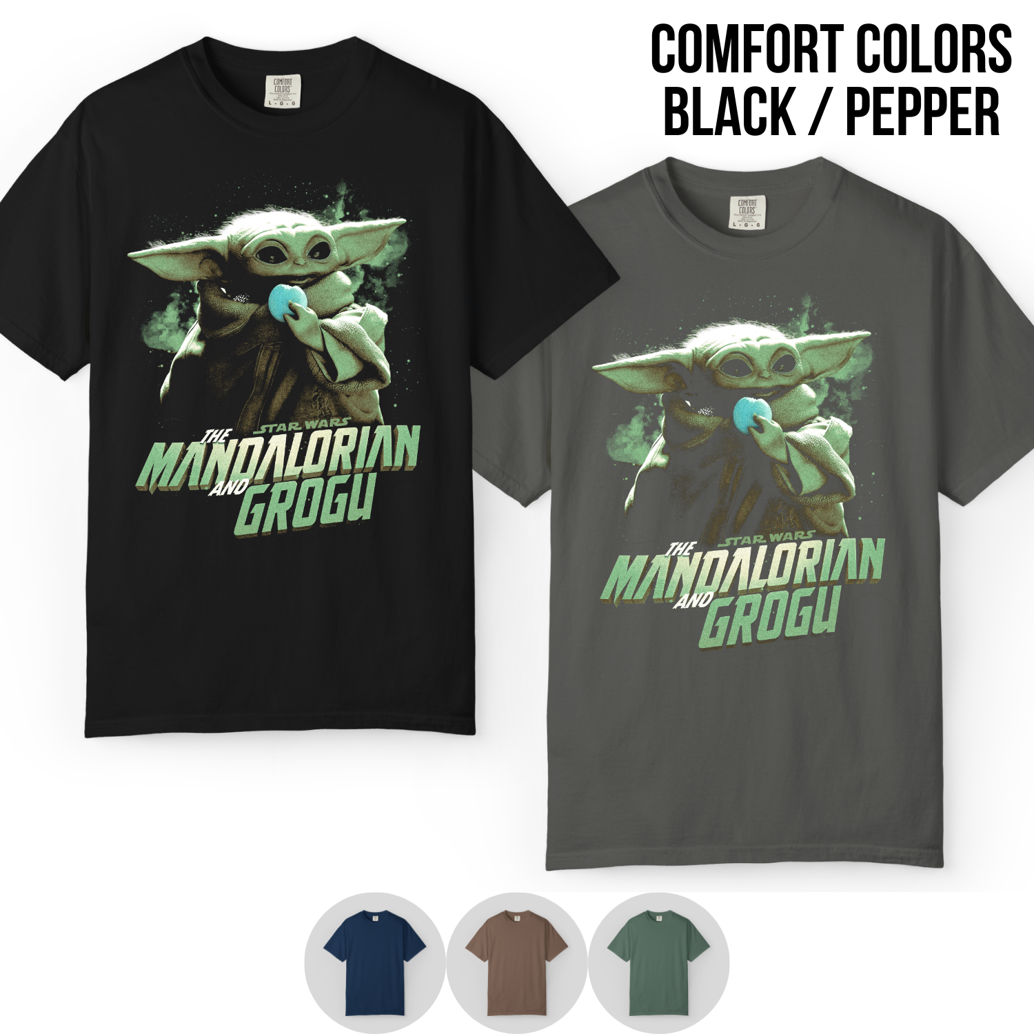 Mandalorian and Grogu Shirt: Grogu Baby Yoda Star Wars tee