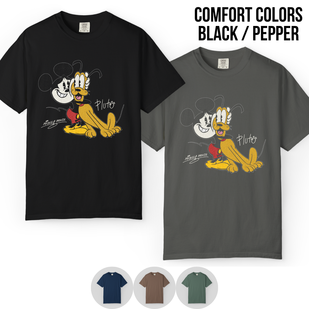 Vintage Mickey Mouse Pluto Shirt – Disney Best Friends Tee