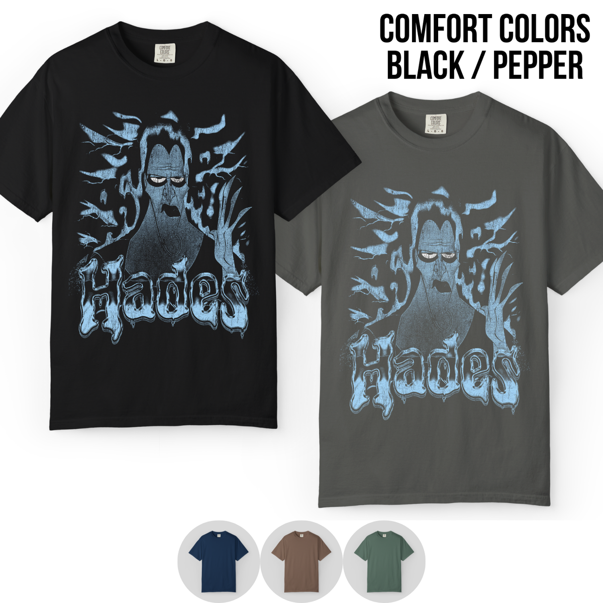 Hades Shirt – Disney Hercules Hades Vintage Bootleg Graphic Shirt, Hades Portrait Tee, Disney Villain Fan Gift, Disney Classic Movie Merch