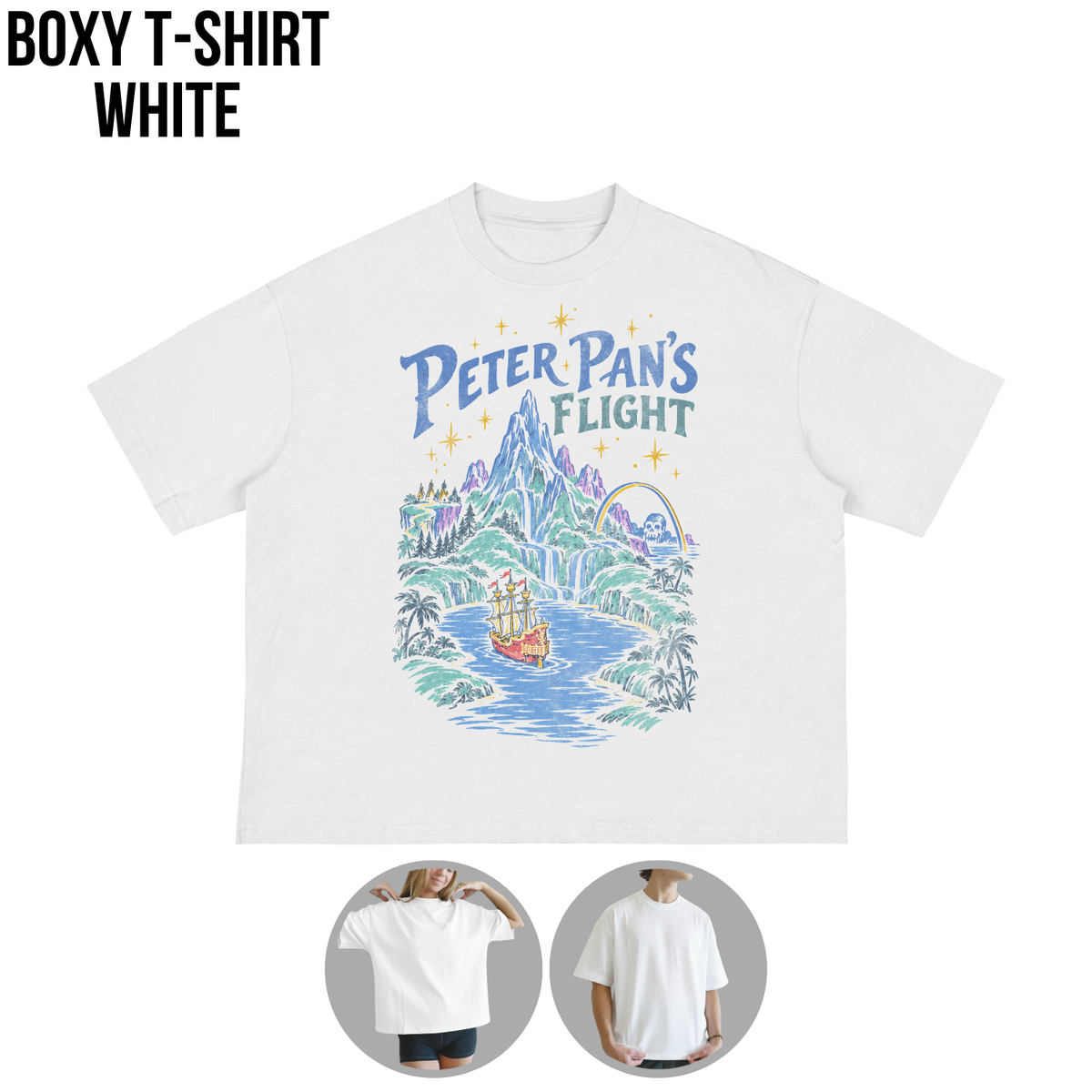 Peter Pan's Flight Shirt – Disney Peter Pan's Flight Neverland Vintage Graphic Shirt, Pirate Ship Ride Tee, Disney Parks Fan Gift, Disneyland Attraction Merch