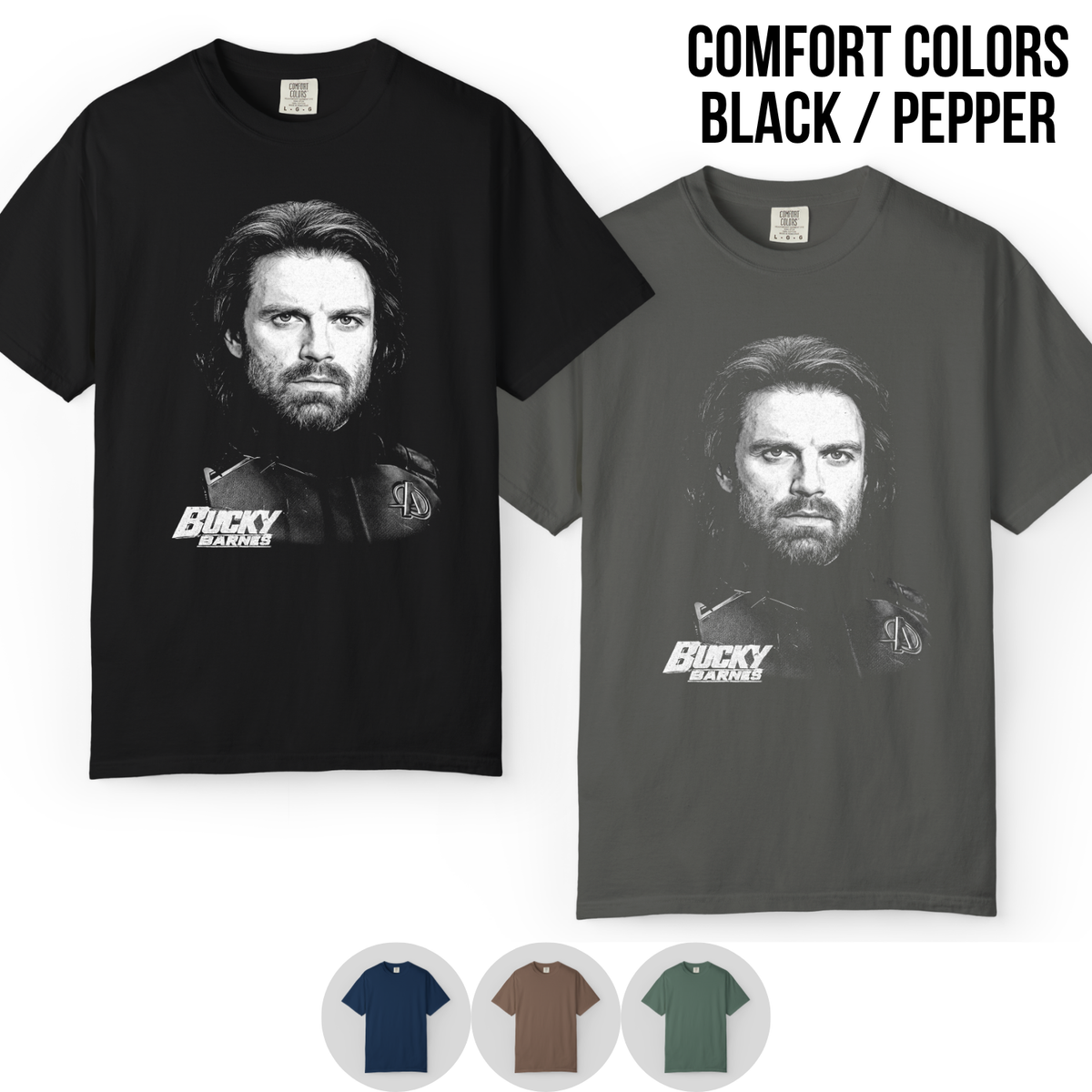 Bucky Barnes Shirt – Winter Soldier Avengers Doomsday Portrait Graphic Shirt, Marvel Bucky Fan Gift, Avengers Doomsday Shirt, Retro Marvel Merch