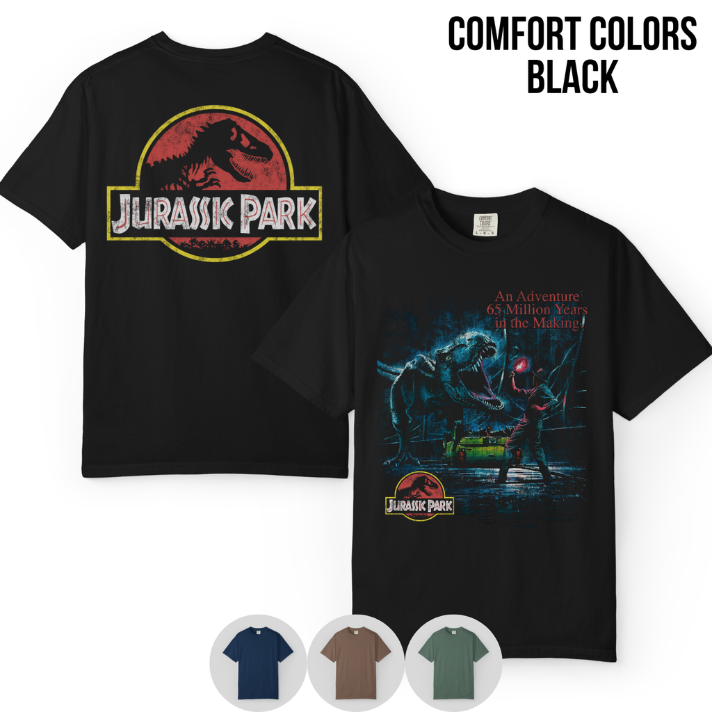 Jurassic Park Shirt – Double Sided T-Rex Graphic Tee, Jurassic Park Fan Gift, 65 Million Years In The Making Movie Shirt