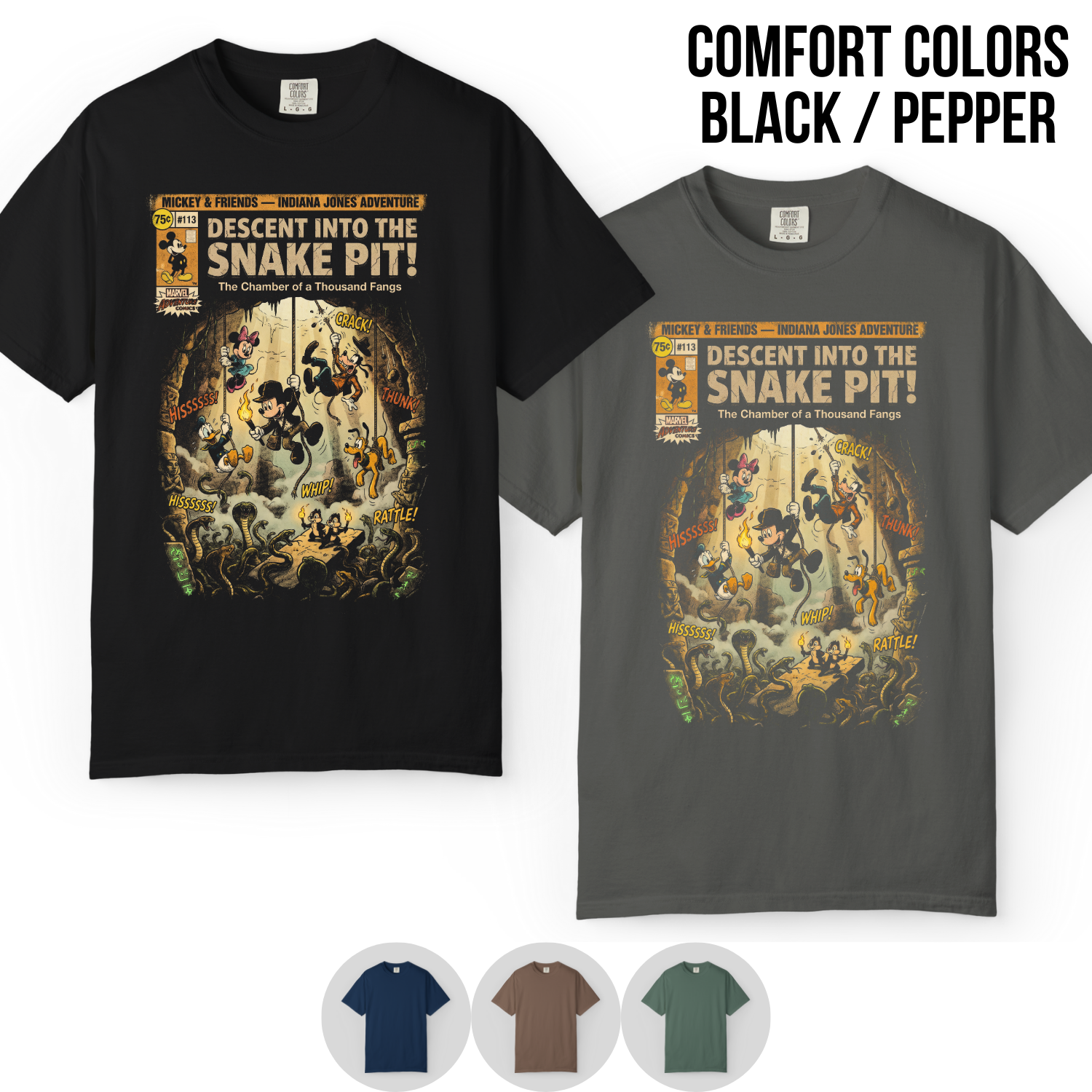 Mickey & Friends Indiana Jones Snake Pit Shirt: Mickey Indiana Jones Adventure T-Shirt