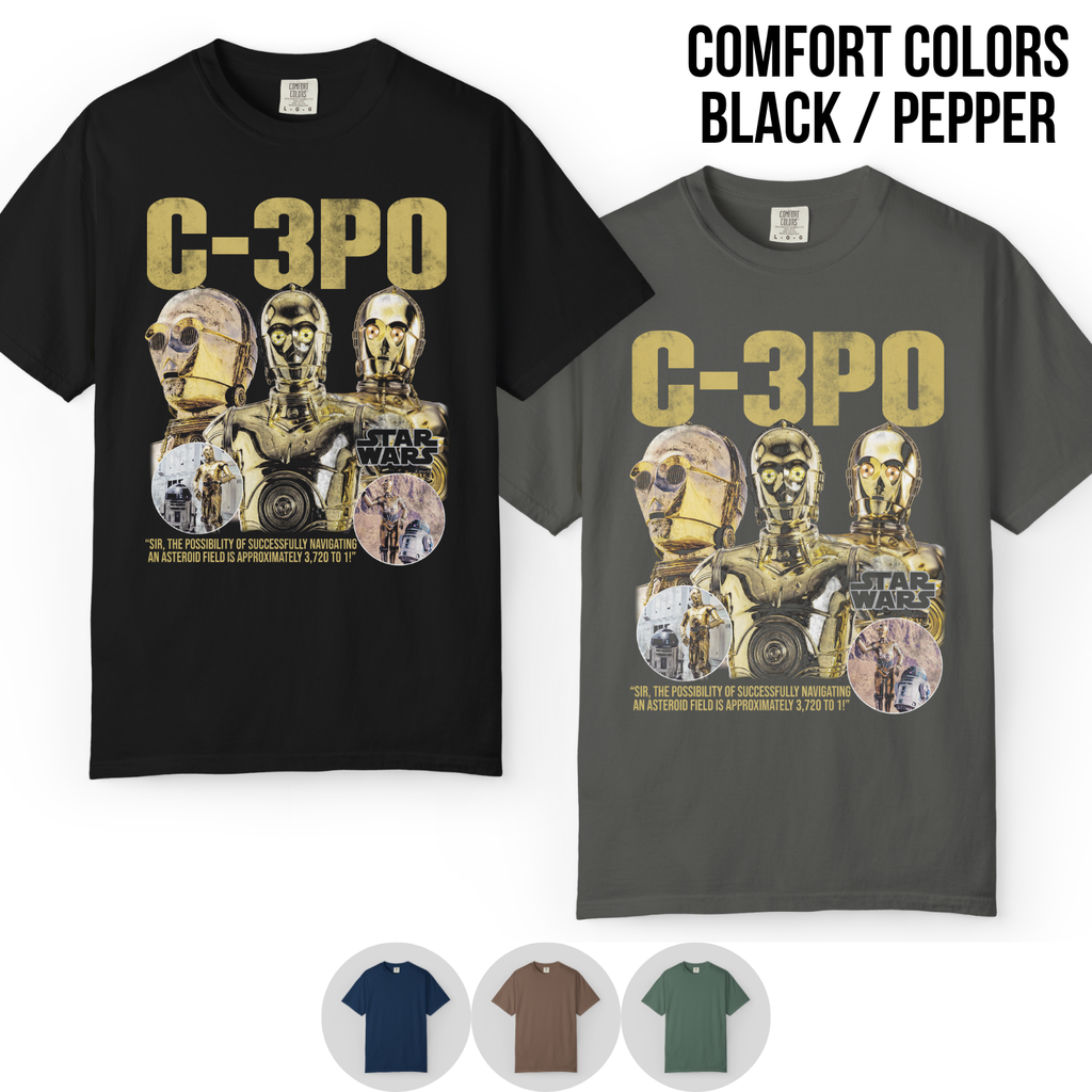 Retro Star Wars Droid C-3PO Shirt - Star Wars Droid Shirt