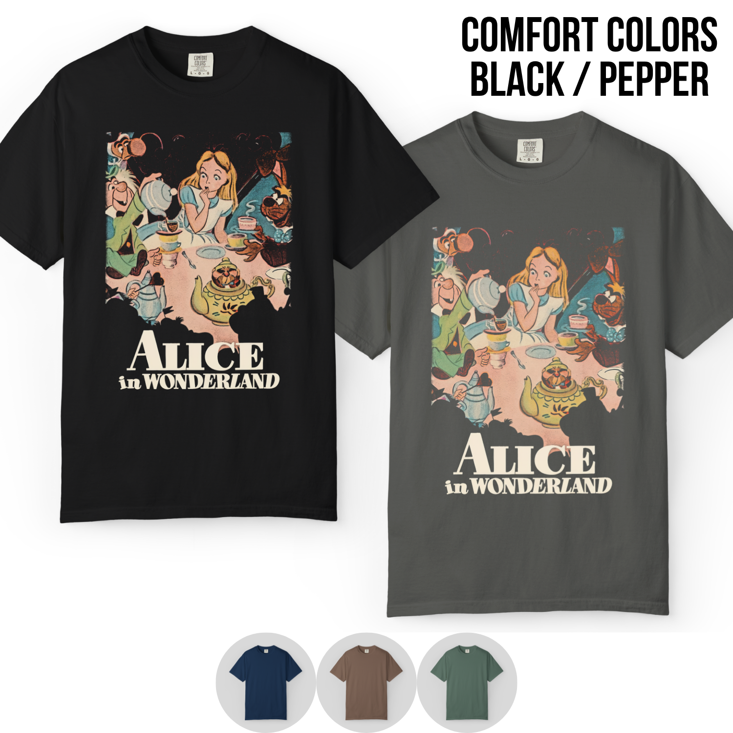 Alice in Wonderland Shirt – Vintage Tea Party Shirt, Disney Alice Tee