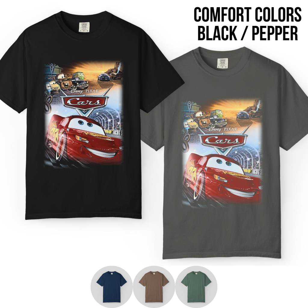 Disney Pixar Cars Shirt – Lightning McQueen and Mater Graphic Tee