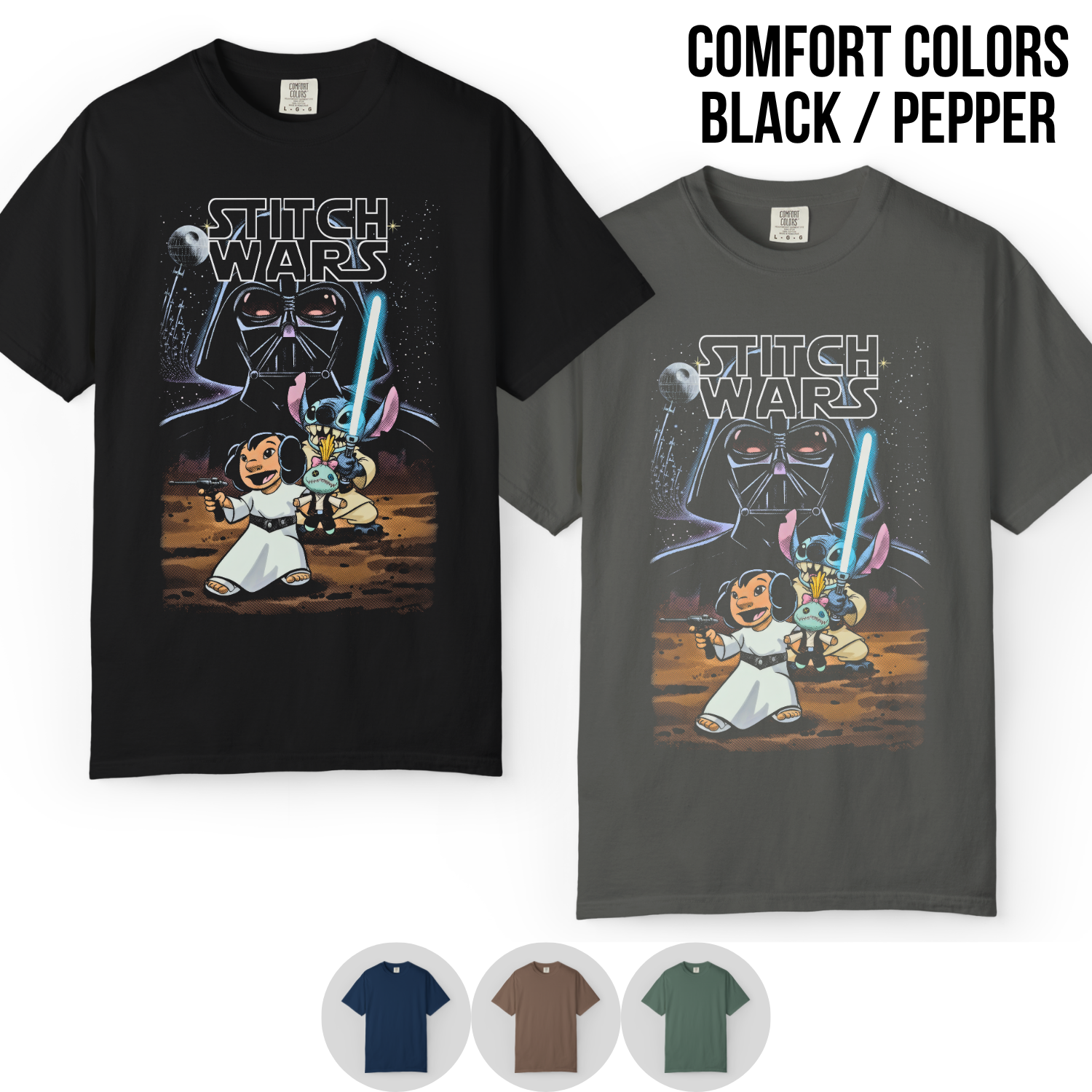 Disney Stitch Wars Shirt – Lilo and Stitch Star Wars Tee