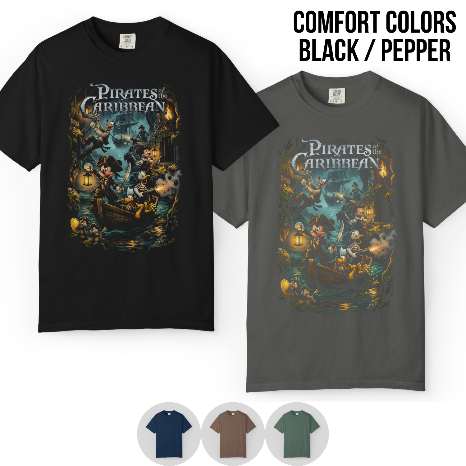Vintage Disney Pirates of the Caribbean Shirt - Mickey & Friends Disney Shirt