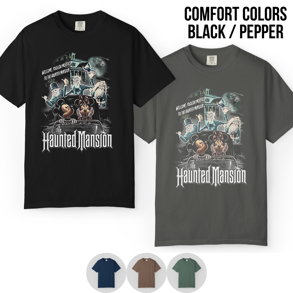 Vintage Disney Haunted Mansion Tee - Mickey Minnie Disney Shirt