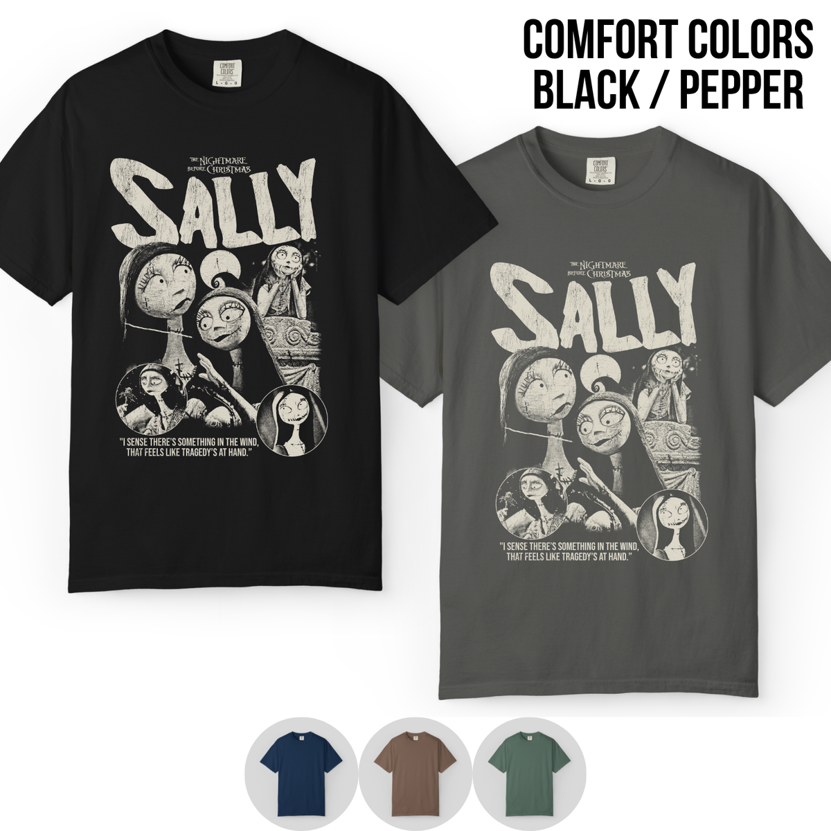 Sally Shirt – Nightmare Before Christmas Sally Vintage Bootleg Graphic Shirt, Sally Rag Doll Portrait Tee, Disney Halloween Fan Gift, Tim Burton Movie Merch
