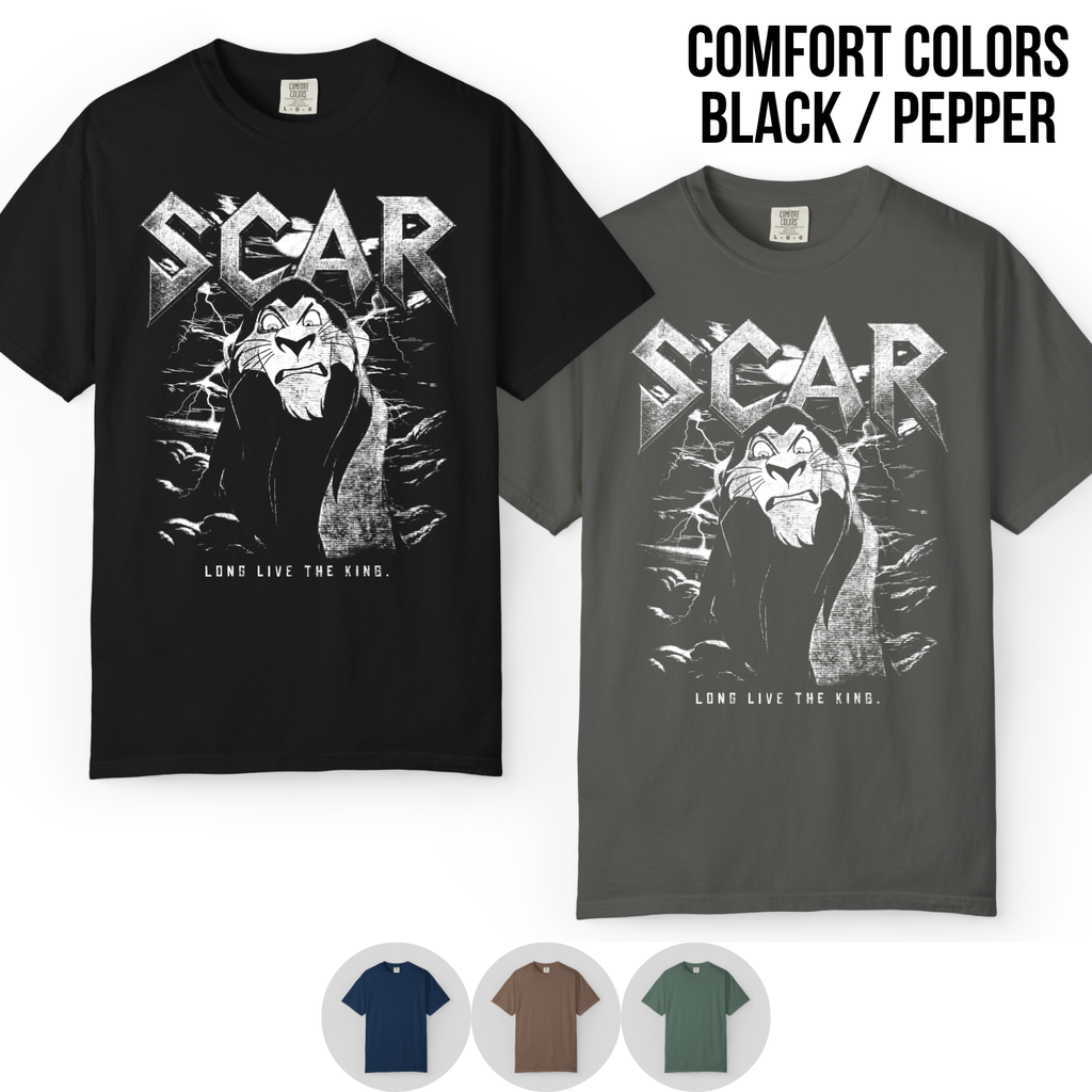 Scar Lion King Shirt – Disney Scar Long Live The King Graphic Tee, Lion King Villain Fan Gift, Scar Disney Shirt, Disney Villain Graphic Tee