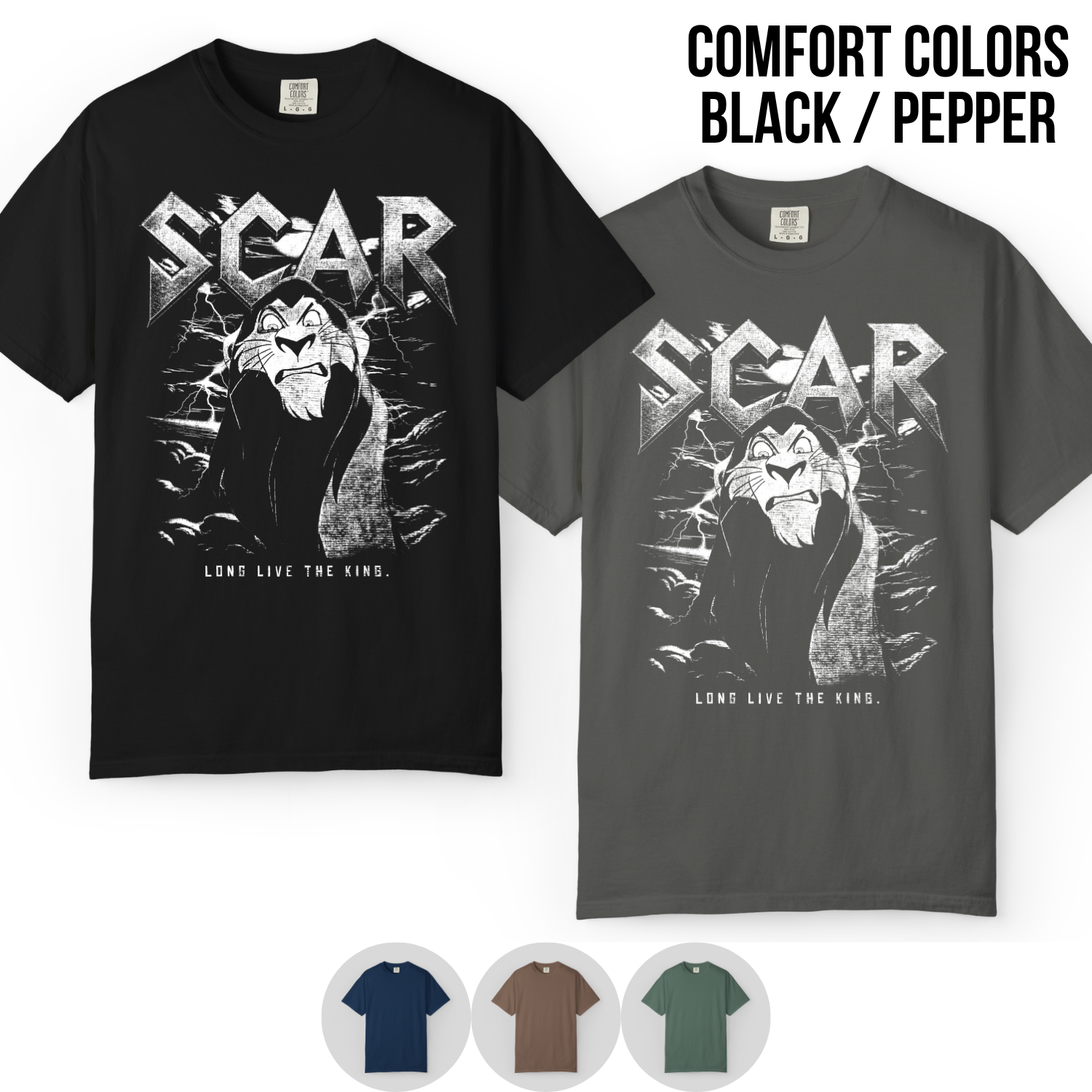 Scar Lion King Shirt – Disney Scar Long Live The King Graphic Tee, Lion King Villain Fan Gift, Scar Disney Shirt, Disney Villain Graphic Tee