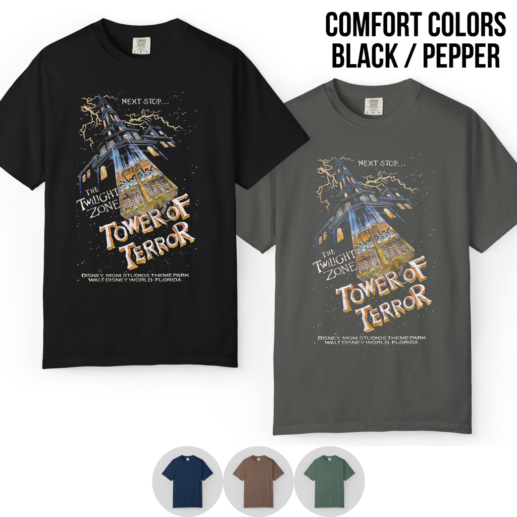 Vintage Tower of Terror Shirt – Hollywood Studios Vintage Tee, Disney World Graphic Shirt