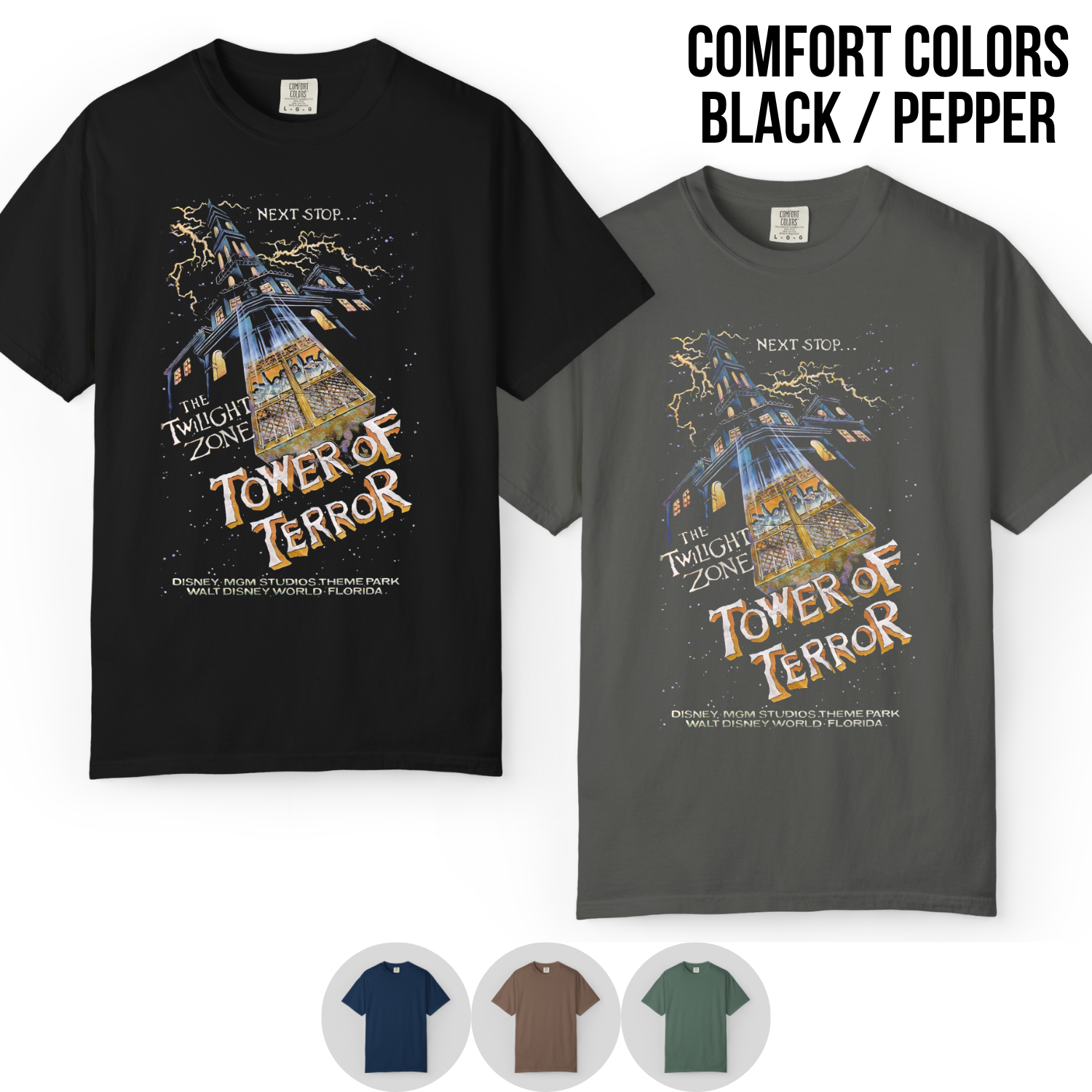 Vintage Tower of Terror Shirt – Hollywood Studios Vintage Tee, Disney World Graphic Shirt