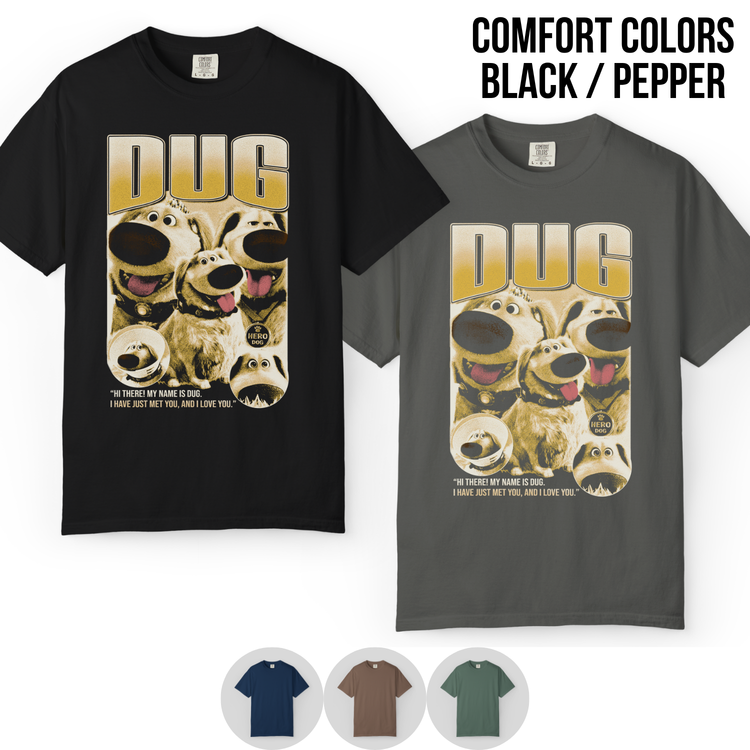 Dug Up Shirt – Pixar Up Dog Tee, Disney Dog Shirt