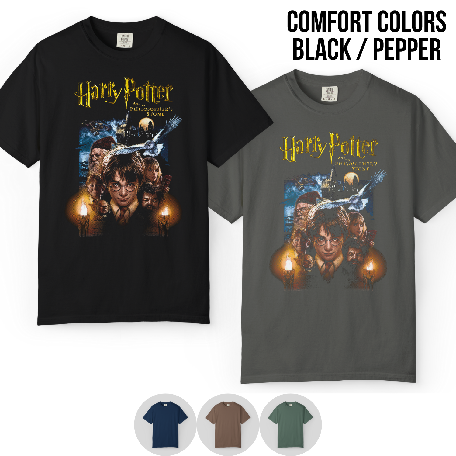 Harry Potter Philosopher’s Stone Shirt – Vintage Hogwarts Graphic Tee
