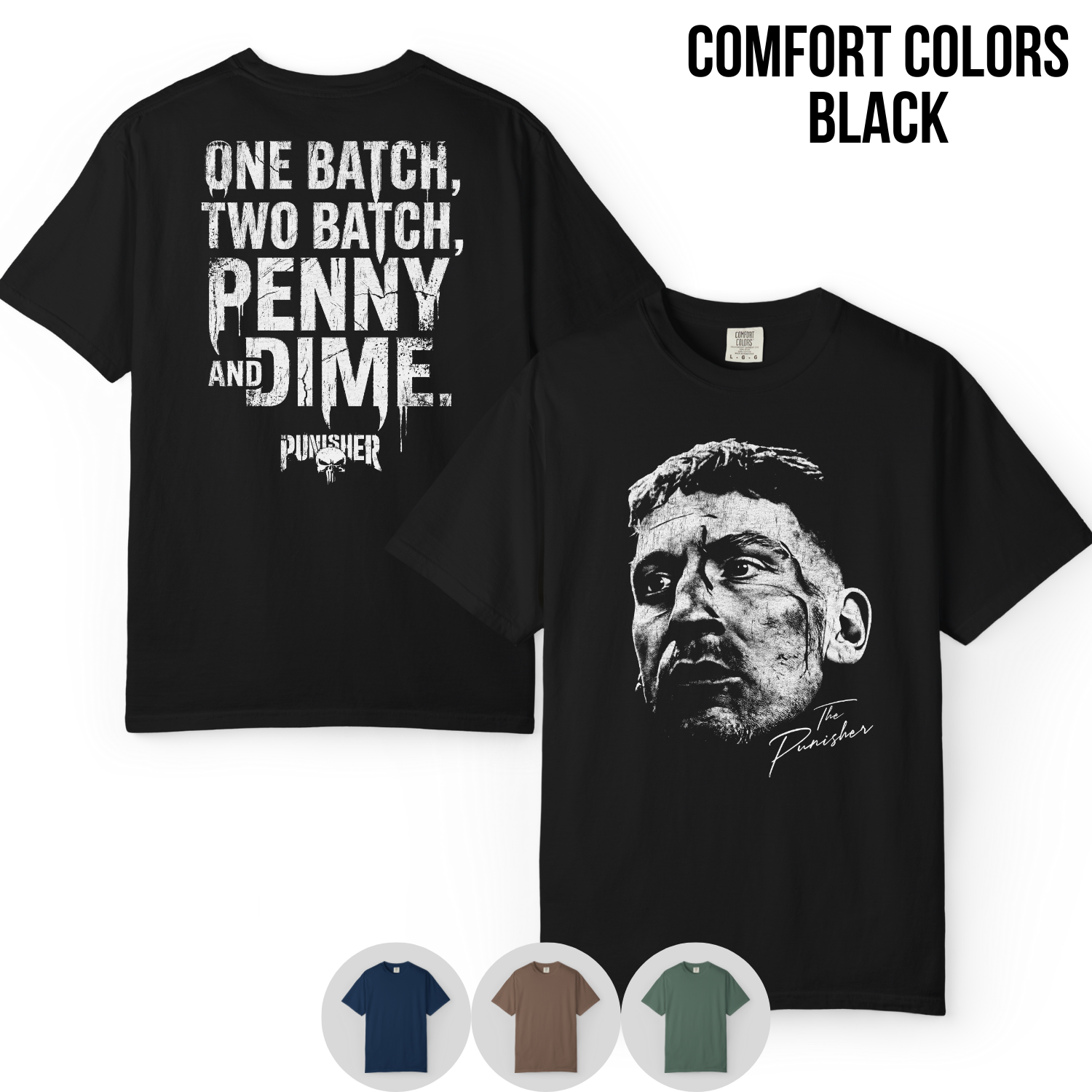 The Punisher Shirt — Penny and Dime Frank Castle Tee