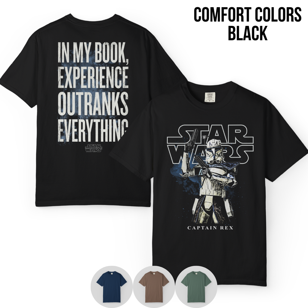 Star Wars Captain Rex Shirt – In My Book Experience Outranks Everything Tee