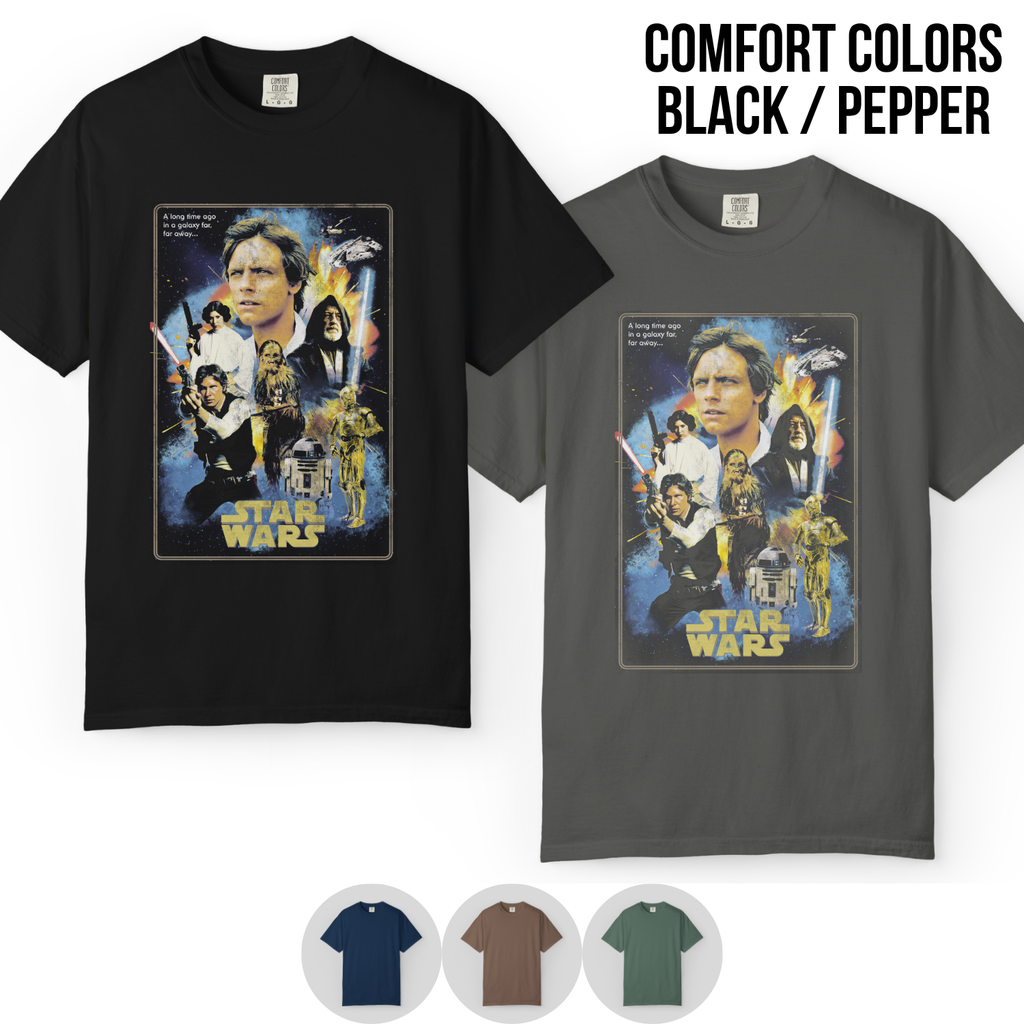 Vintage Star Wars Shirt - A New Hope Movie Poster Tee 1977