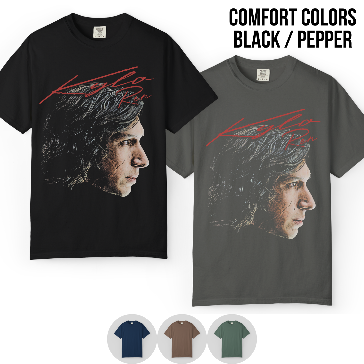 Star Wars Kylo Ren Shirt – Ben Solo Portrait Graphic Tee