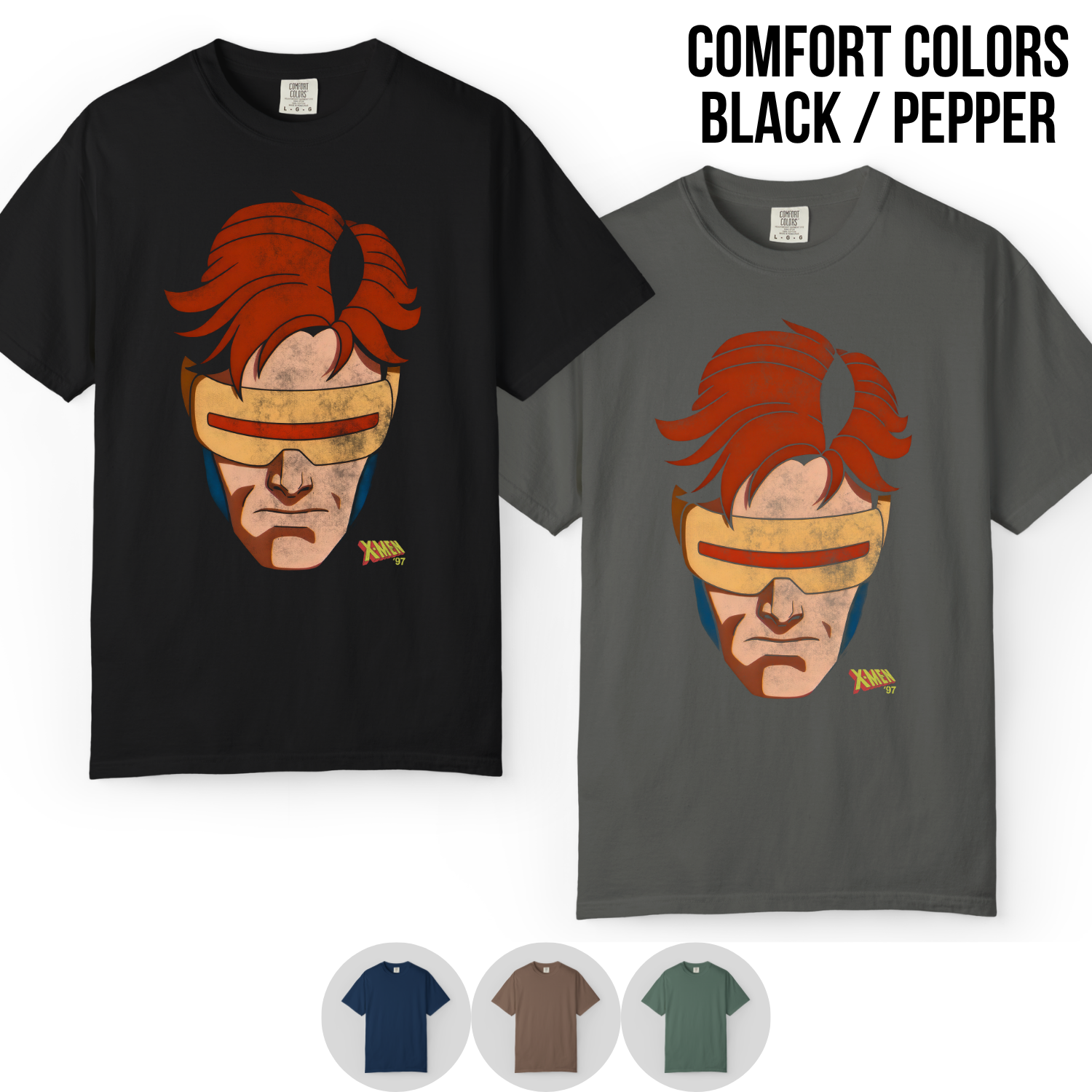 X-Men Cyclops Shirt – X-Men 97 Cyclops Portrait Tee, Cyclops Graphic Shirt, X-Men Fan Gift, Marvel Animated Series Tee