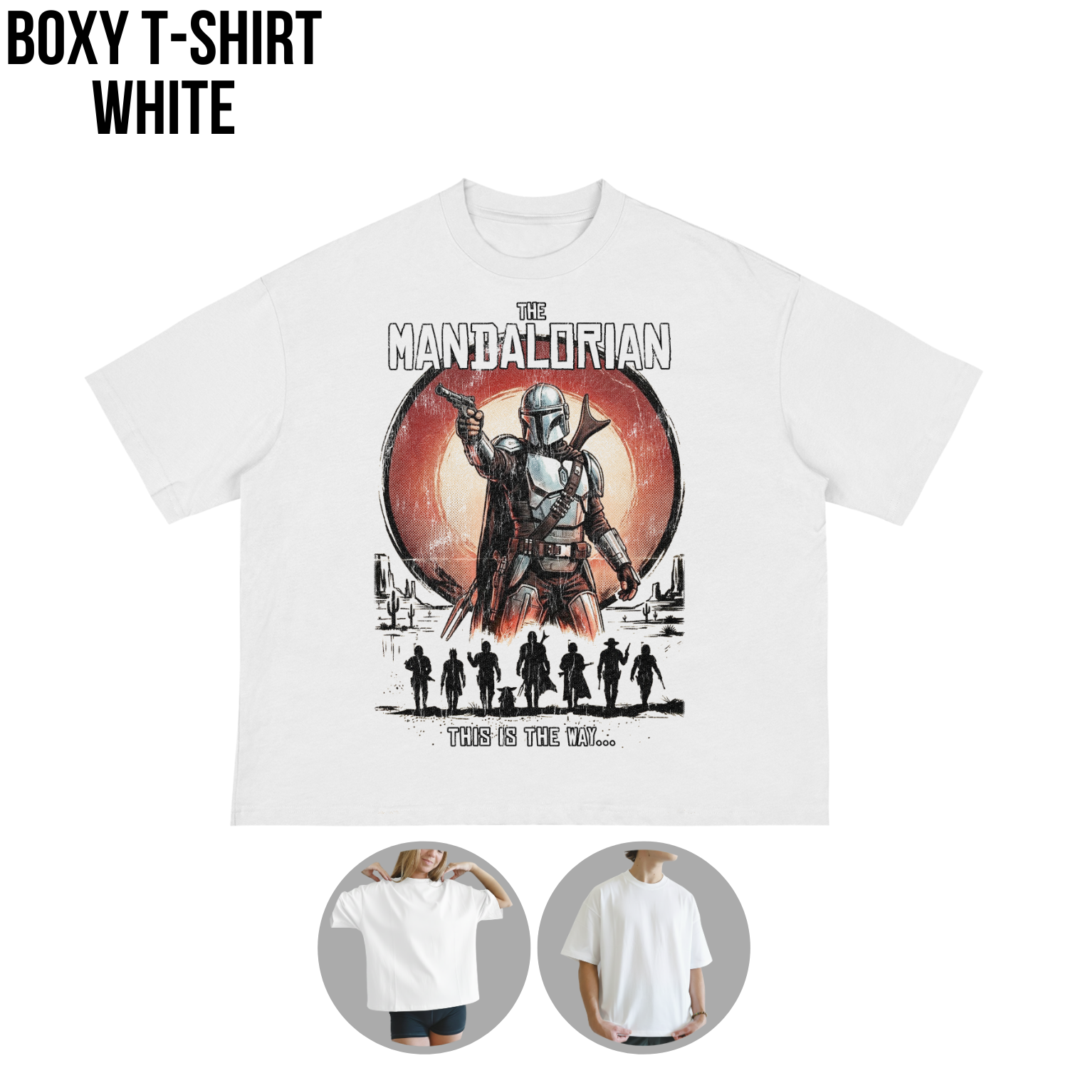 Retro Mandalorian Shirt – Star Wars Graphic Tee