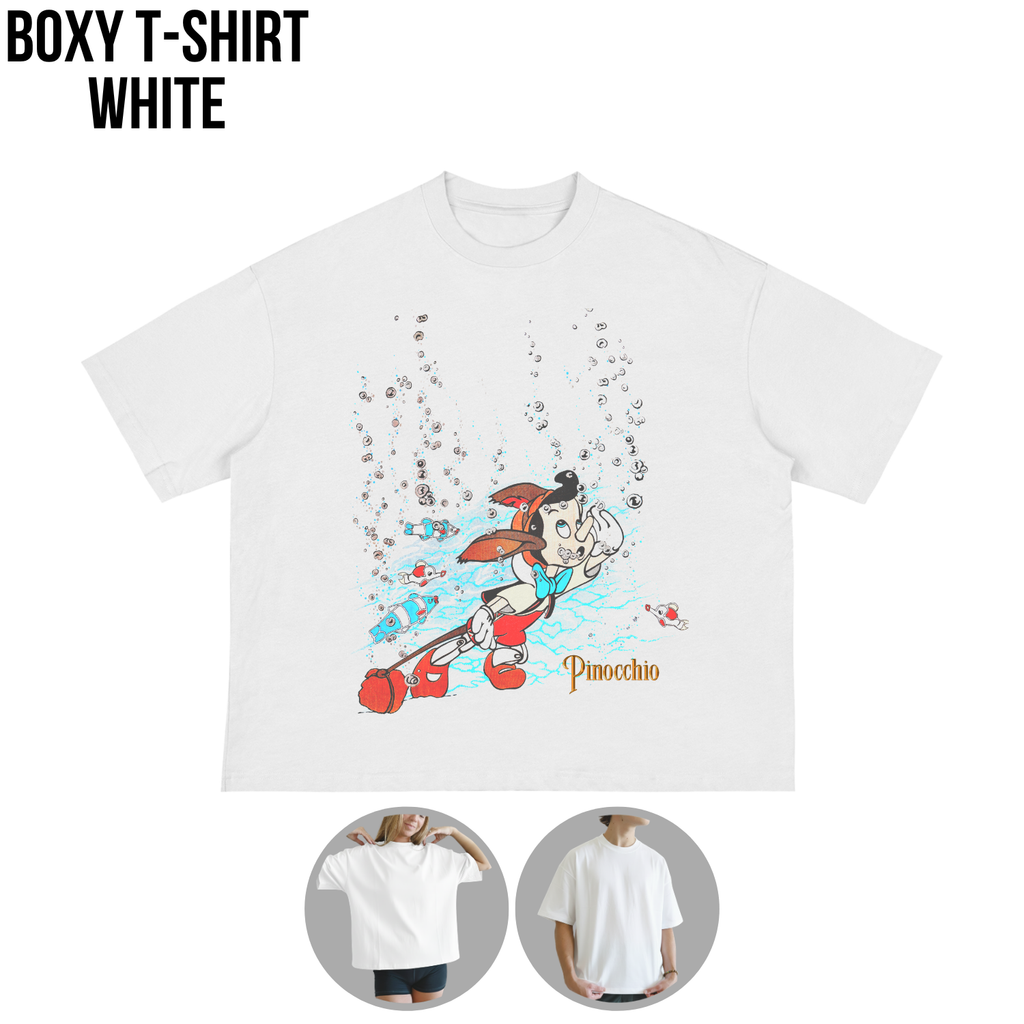 Pinocchio Shirt – Disney Pinocchio Underwater Scene Graphic Tee, Pinocchio Disney Fan Gift, Disney Classic Animated Shirt, Disney Nostalgia Tee