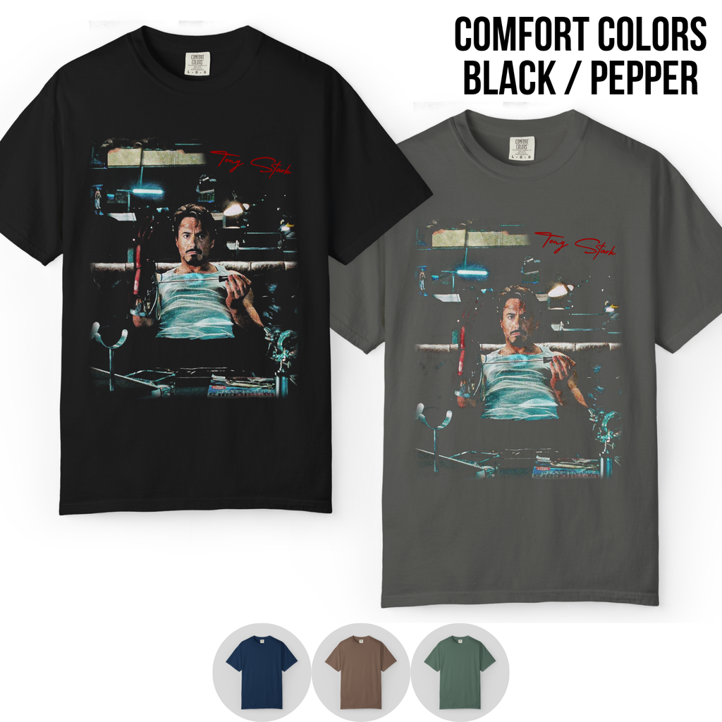 Tony Stark Shirt – Iron Man Graphic Tee, Marvel Vintage Shirt