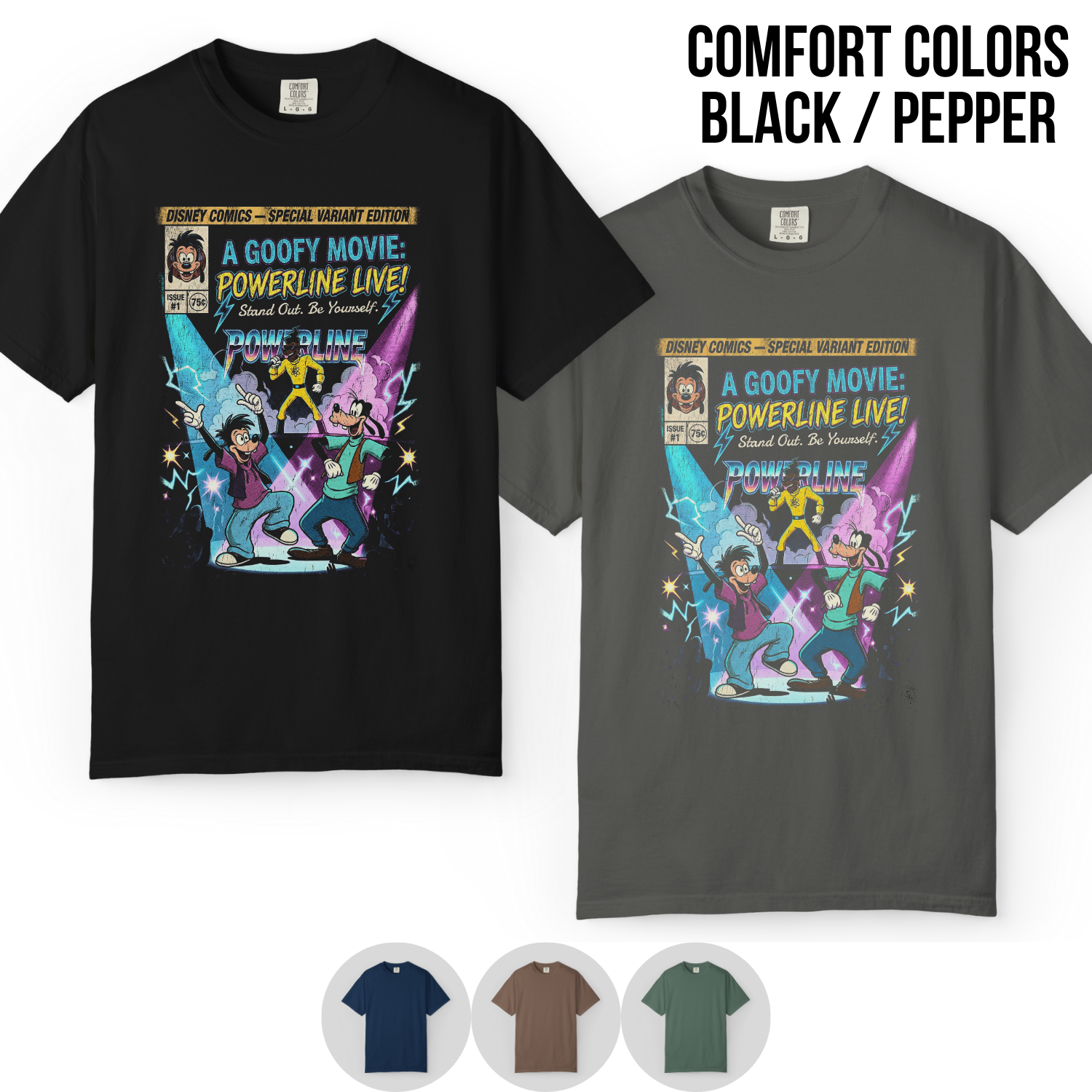 A Goofy Movie Powerline Shirt: Disney Max & Goofy Graphic Tee